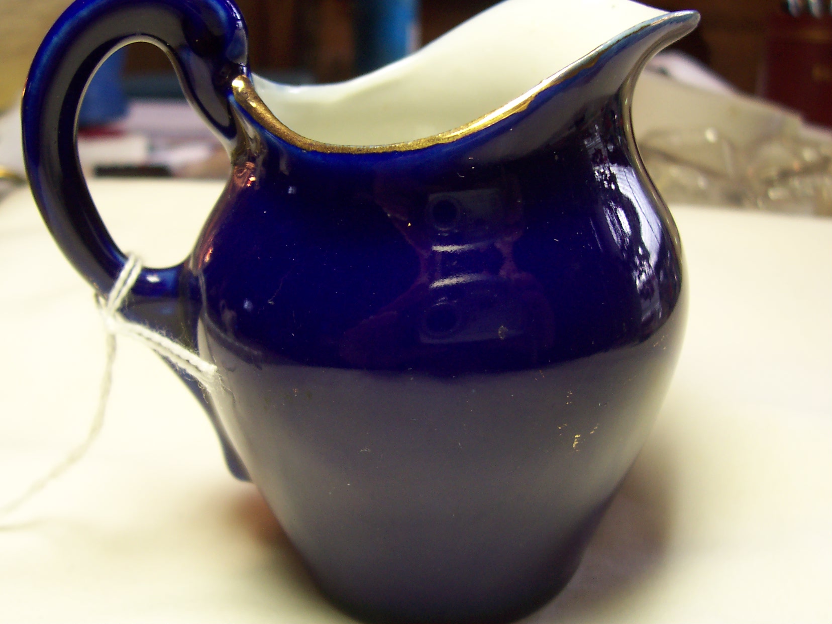 Newfound Lake Souvenir Pitcher Germany Cobalt