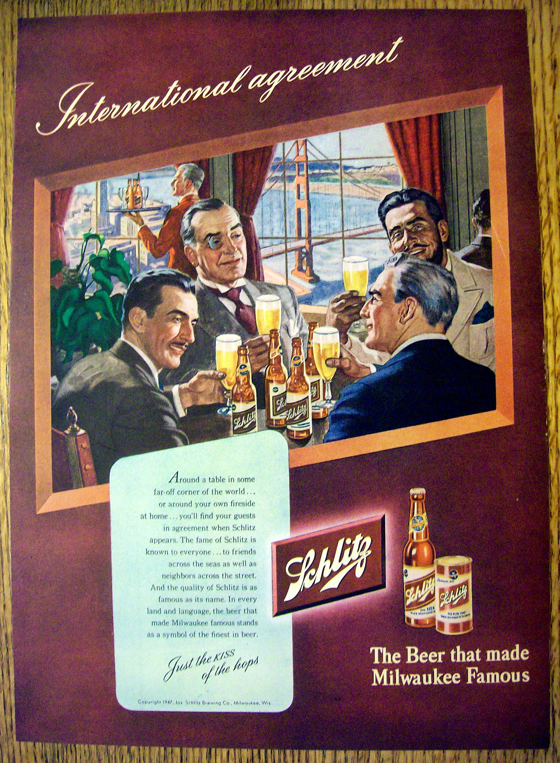 1947 Schlitz Beer