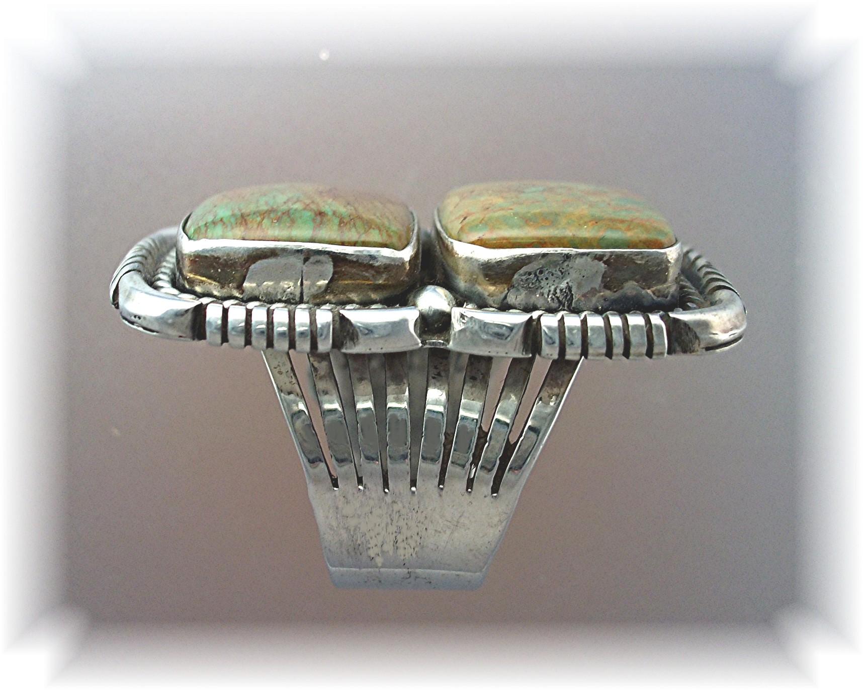 Ring Fox Turquoise Sterling Silver By S. Spencer Native