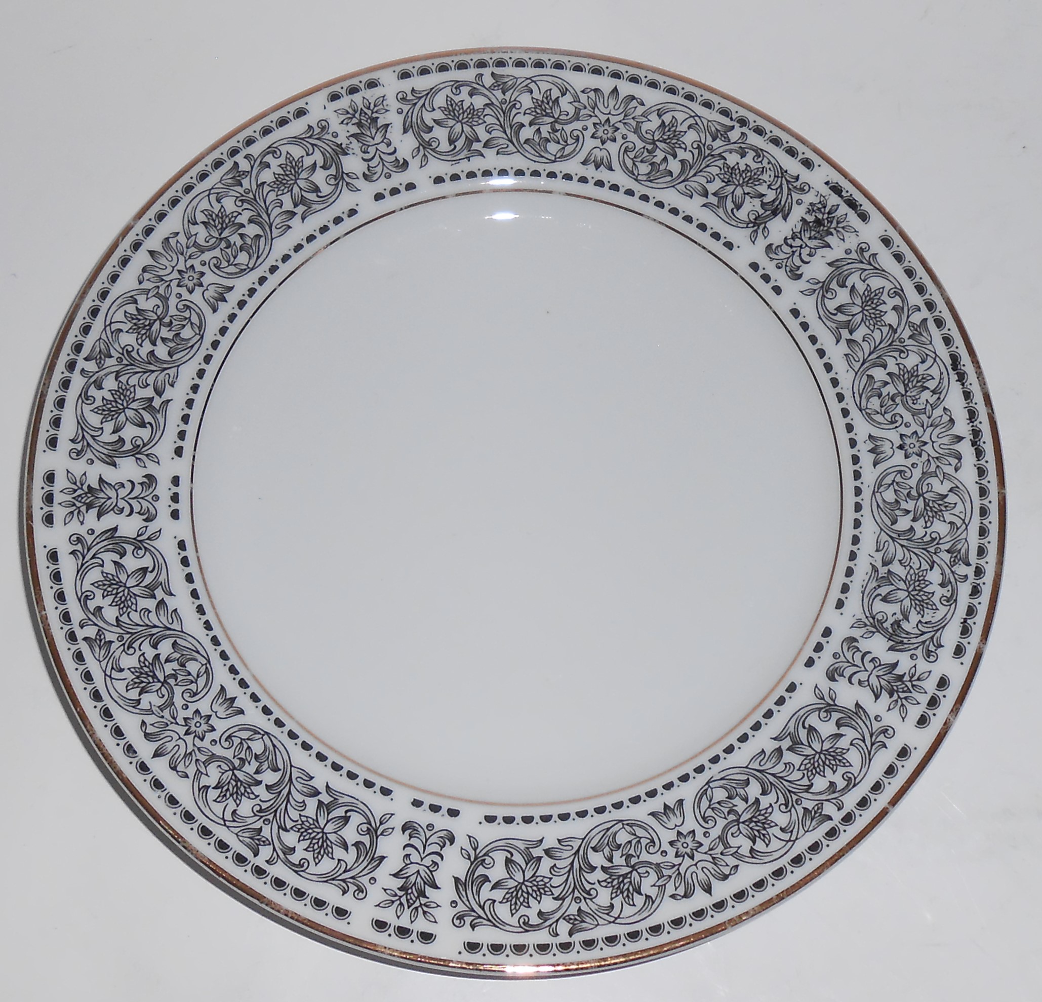 Wilshire House China Spanish Scroll w/Gold Salad Plate