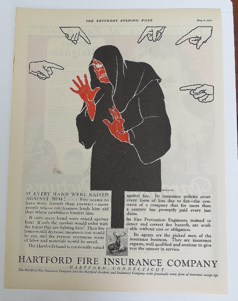 1925 Hartford Fire Insurance With Fire Enemy