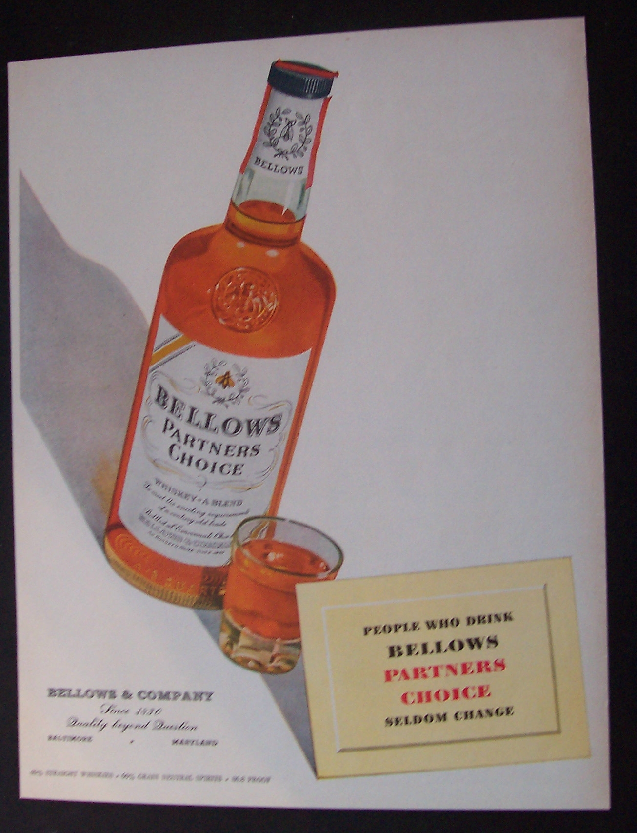 1953  Bellows  Whiskey