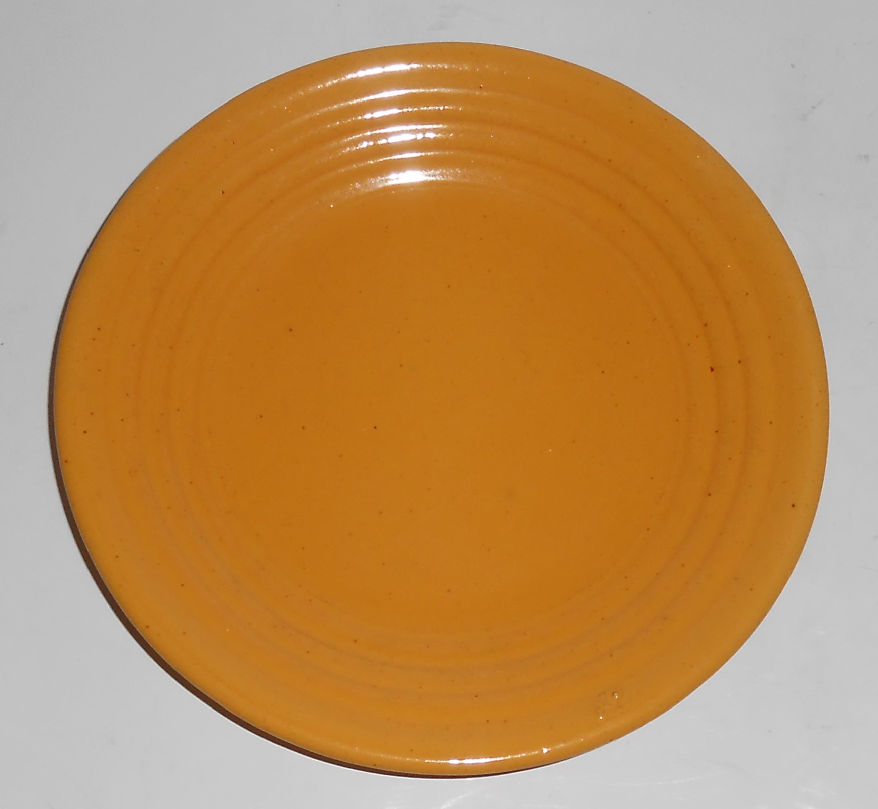 Bauer Pottery Ring Ware Yellow Bread Plate
