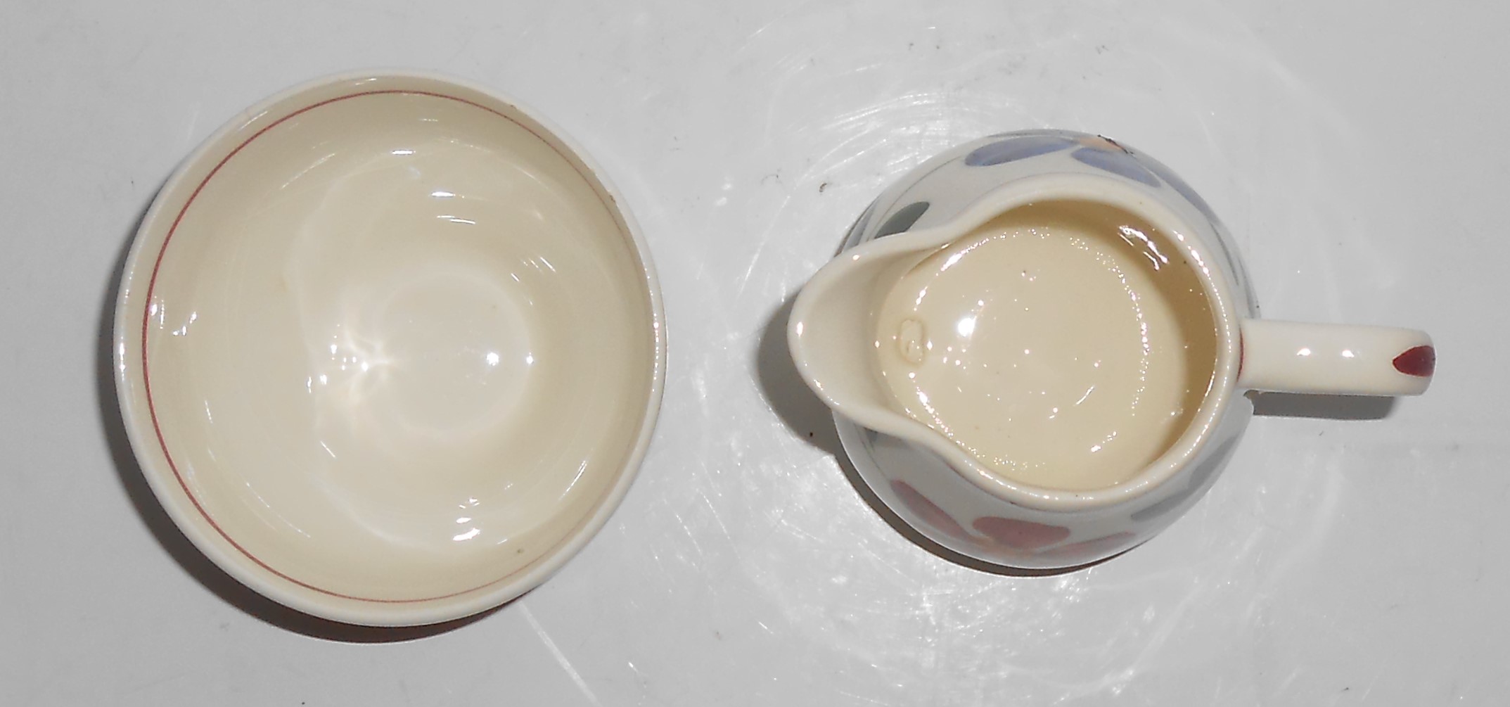 Blue Ridge Pottery Laurel Wreath Petunia Demitasse Cr