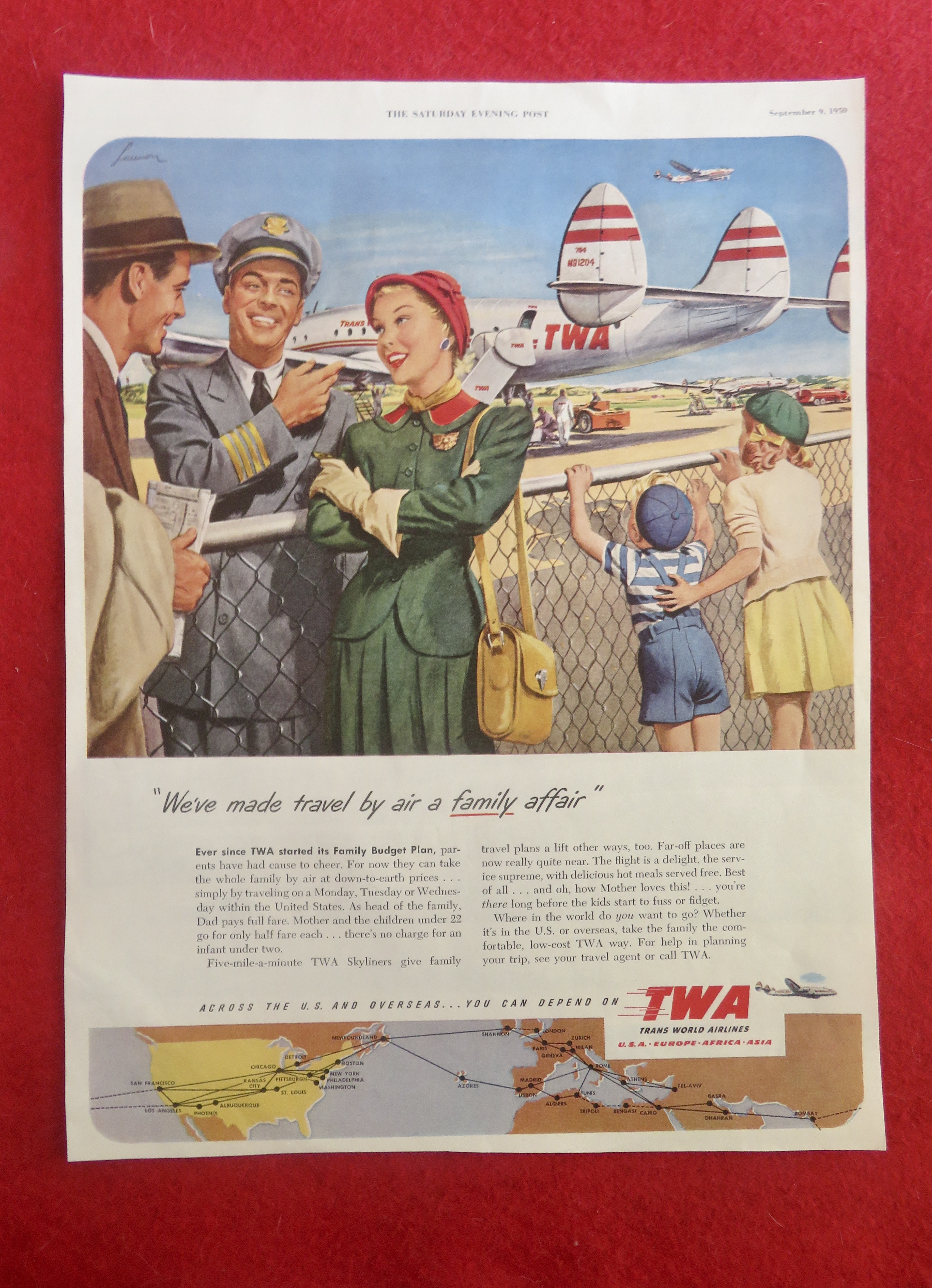 1950 Trans World Airlines (TWA) with Kids & Planes