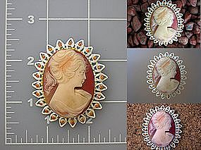 Cameo Brooch pin
