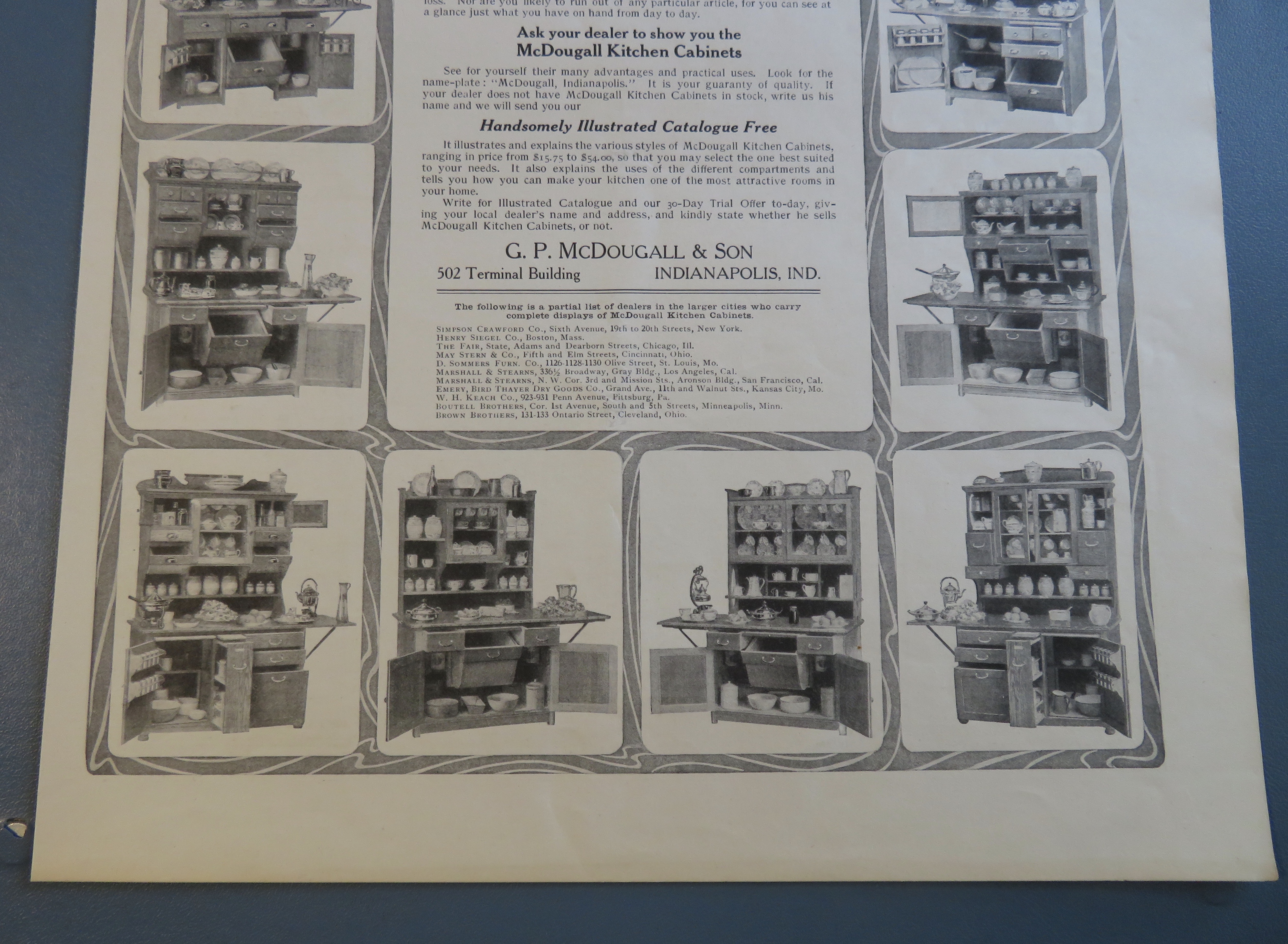 1905 McDougall Kitchen Cabinets with Many Cabinets