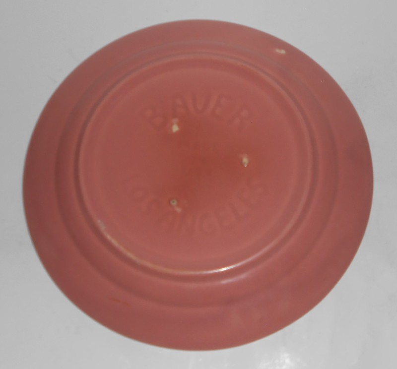 VINTAGE Bauer Pottery La Linda Gloss Pink Dinner Plate