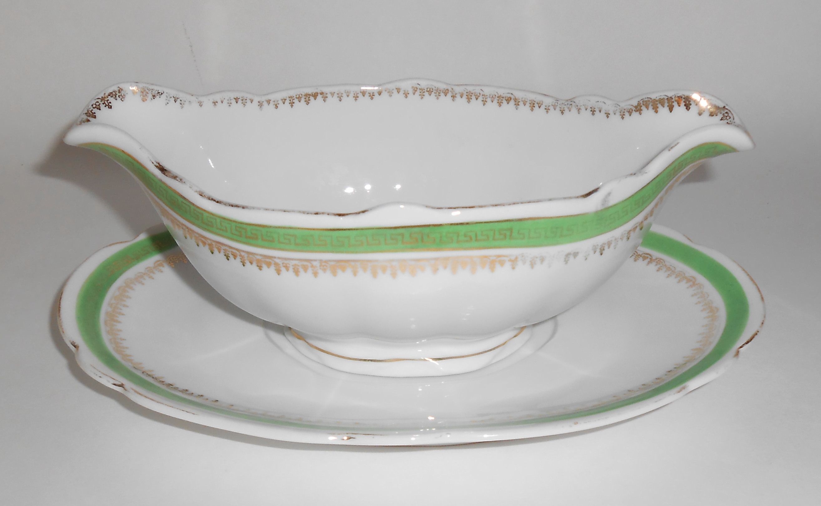 Austria Imperial Crown China Gravy W/Underplate!