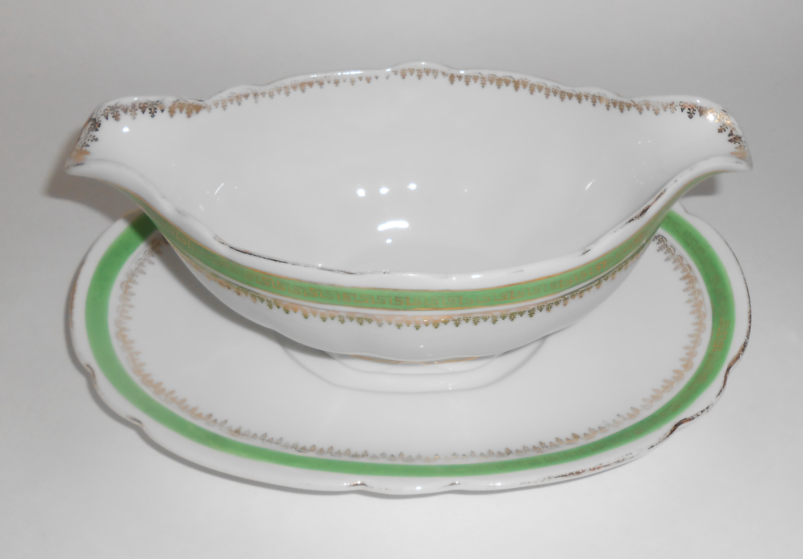 Austria Imperial Crown China Gravy W/Underplate!