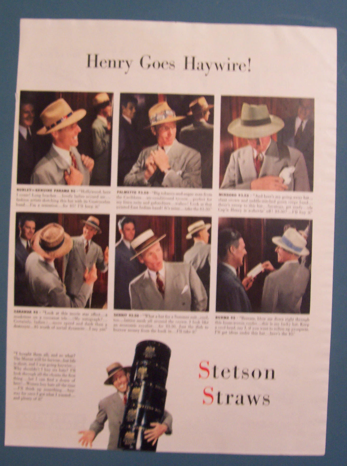 1941 Stetson Straws