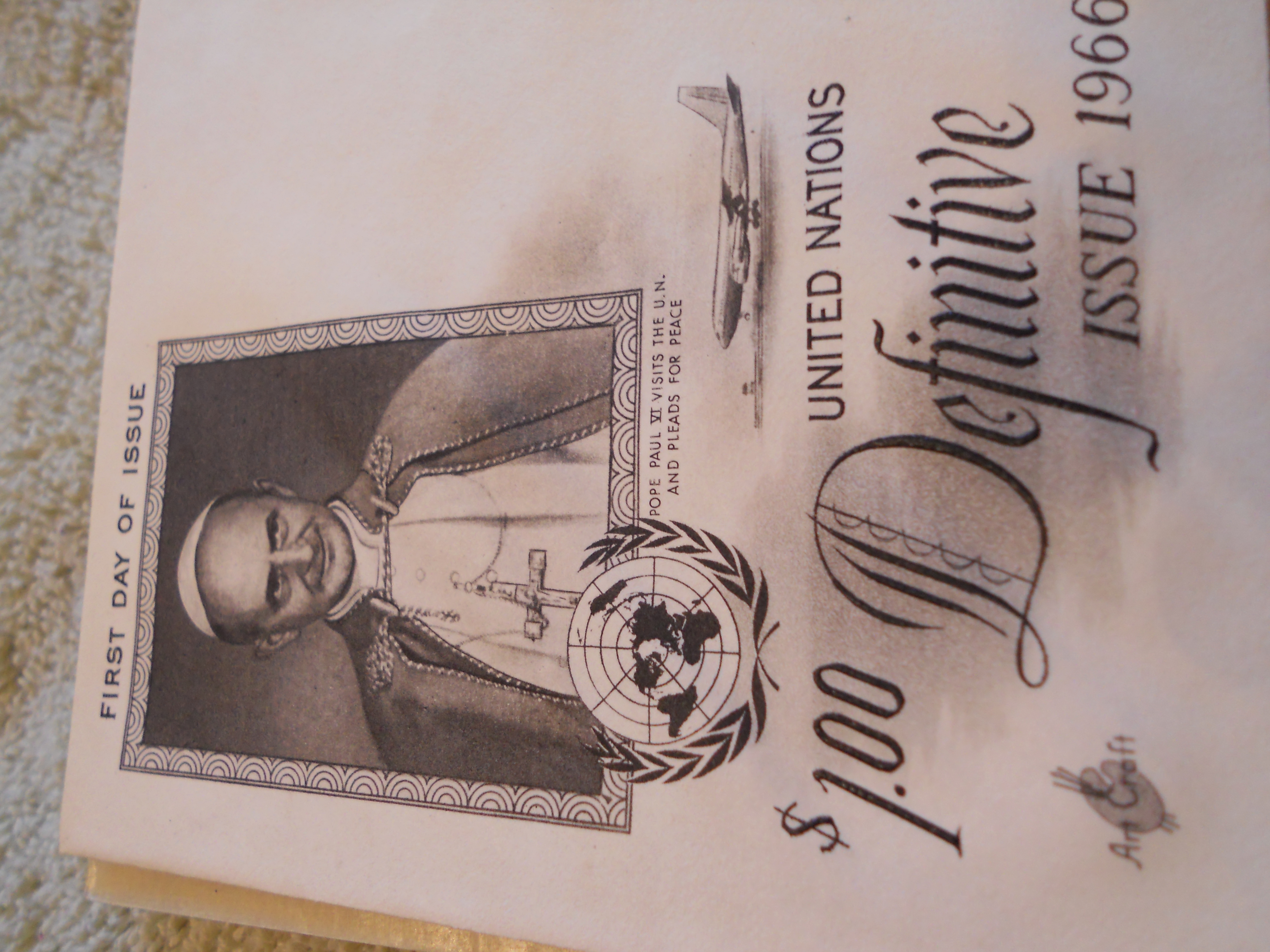 Pope Paul VI 1st. Day Cover