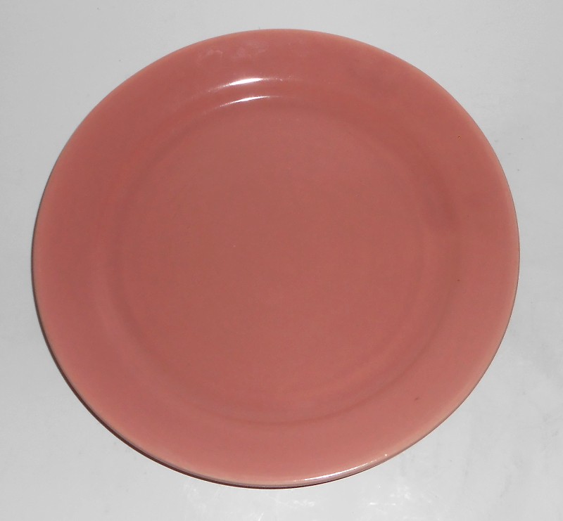 VINTAGE Bauer Pottery La Linda Gloss Pink Dinner Plate