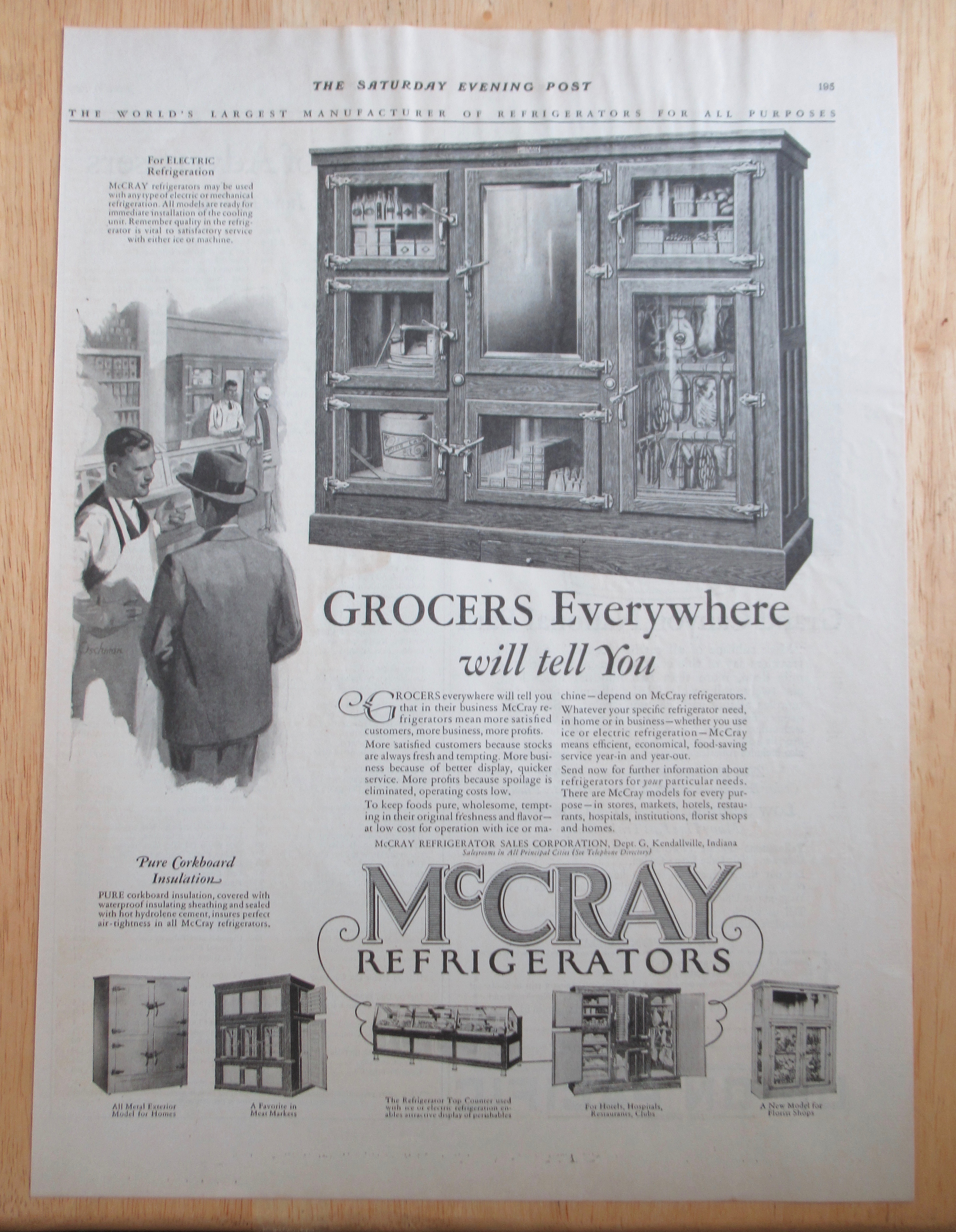 1927 McCray Refrigerator with Electric Refrigeration