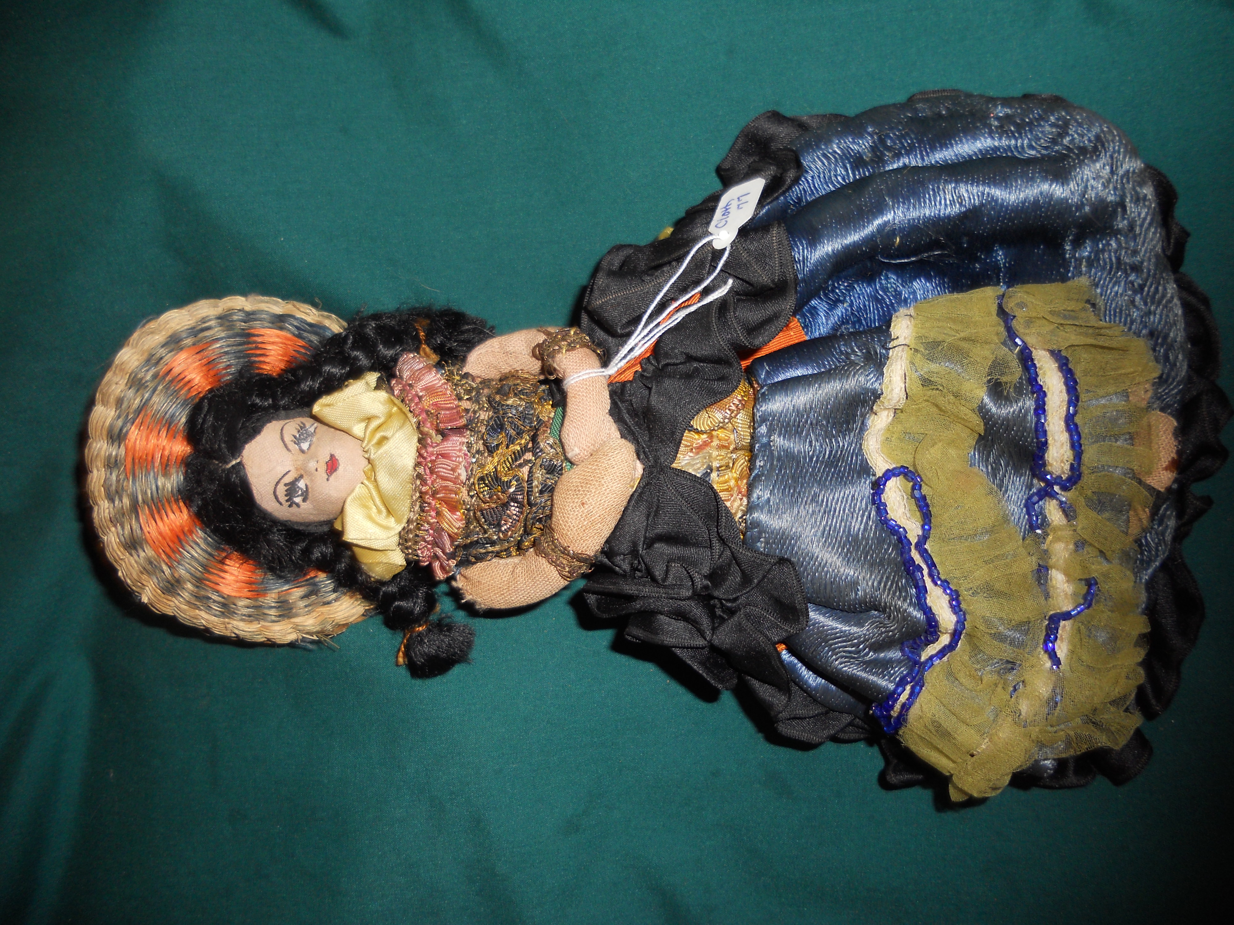 Spanish Dressed Cloth Doll Vintage