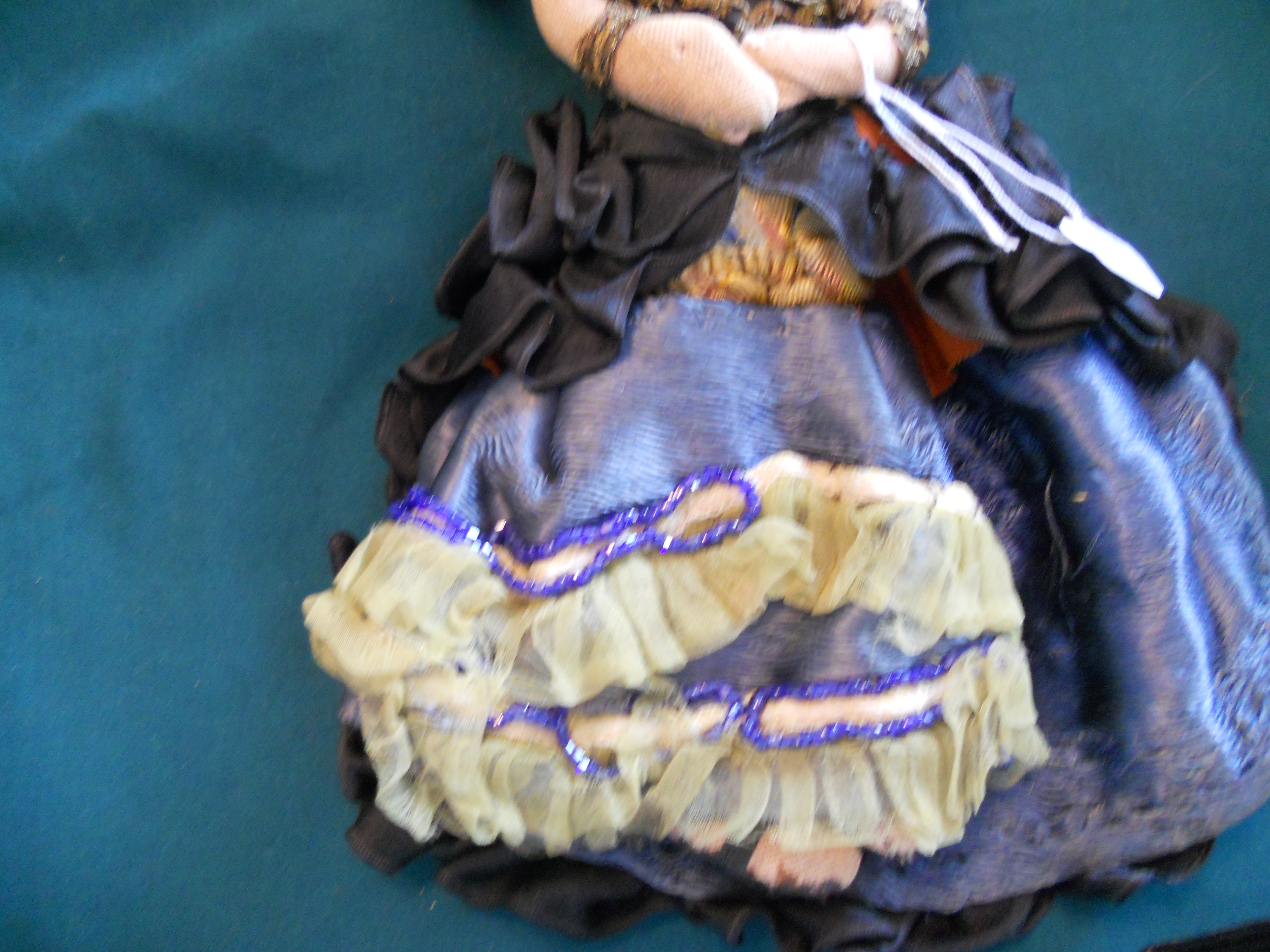 Spanish Dressed Cloth Doll Vintage