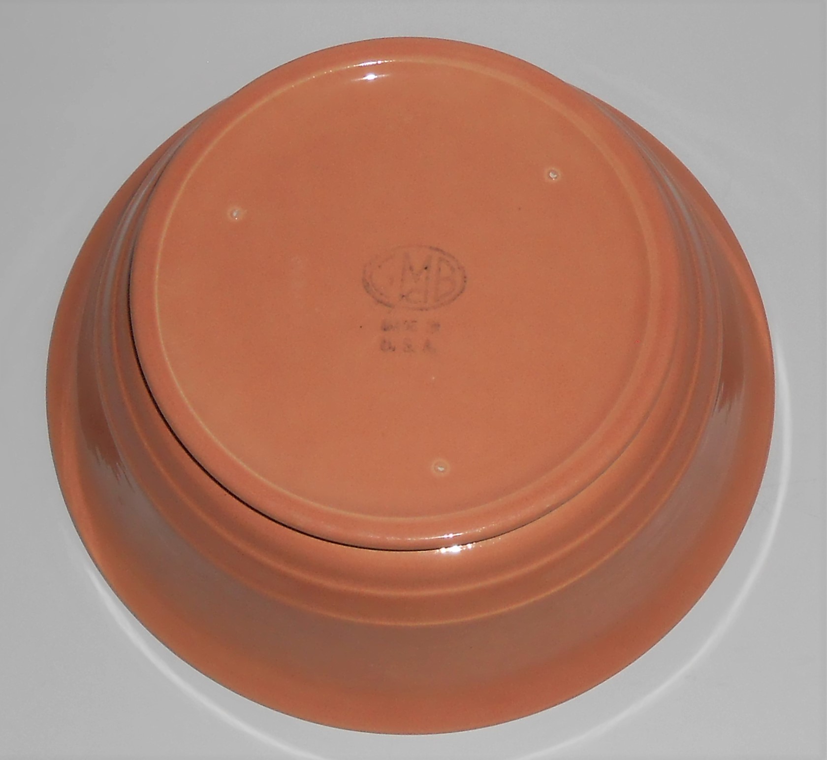 Franciscan Pottery Montecito Gloss Coral Vegetable Bowl