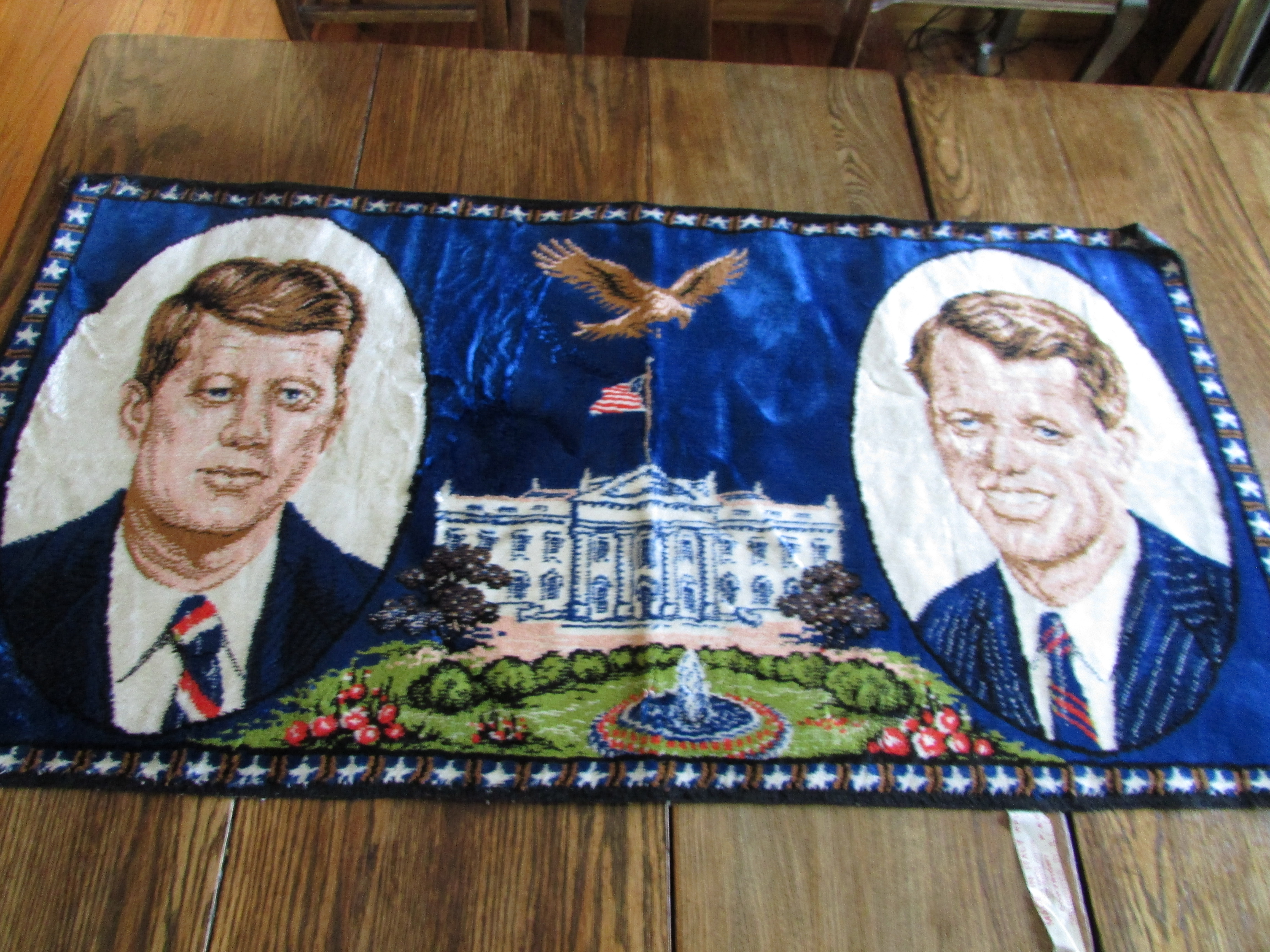 J F Kennedy and Robert Kennedy Tapestry