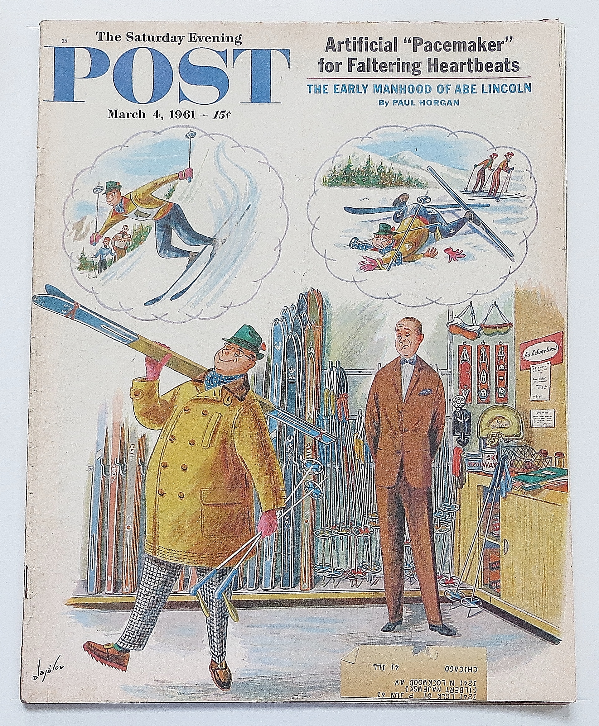 Saturday Evening Post March 4, 1961 Abe Lincoln