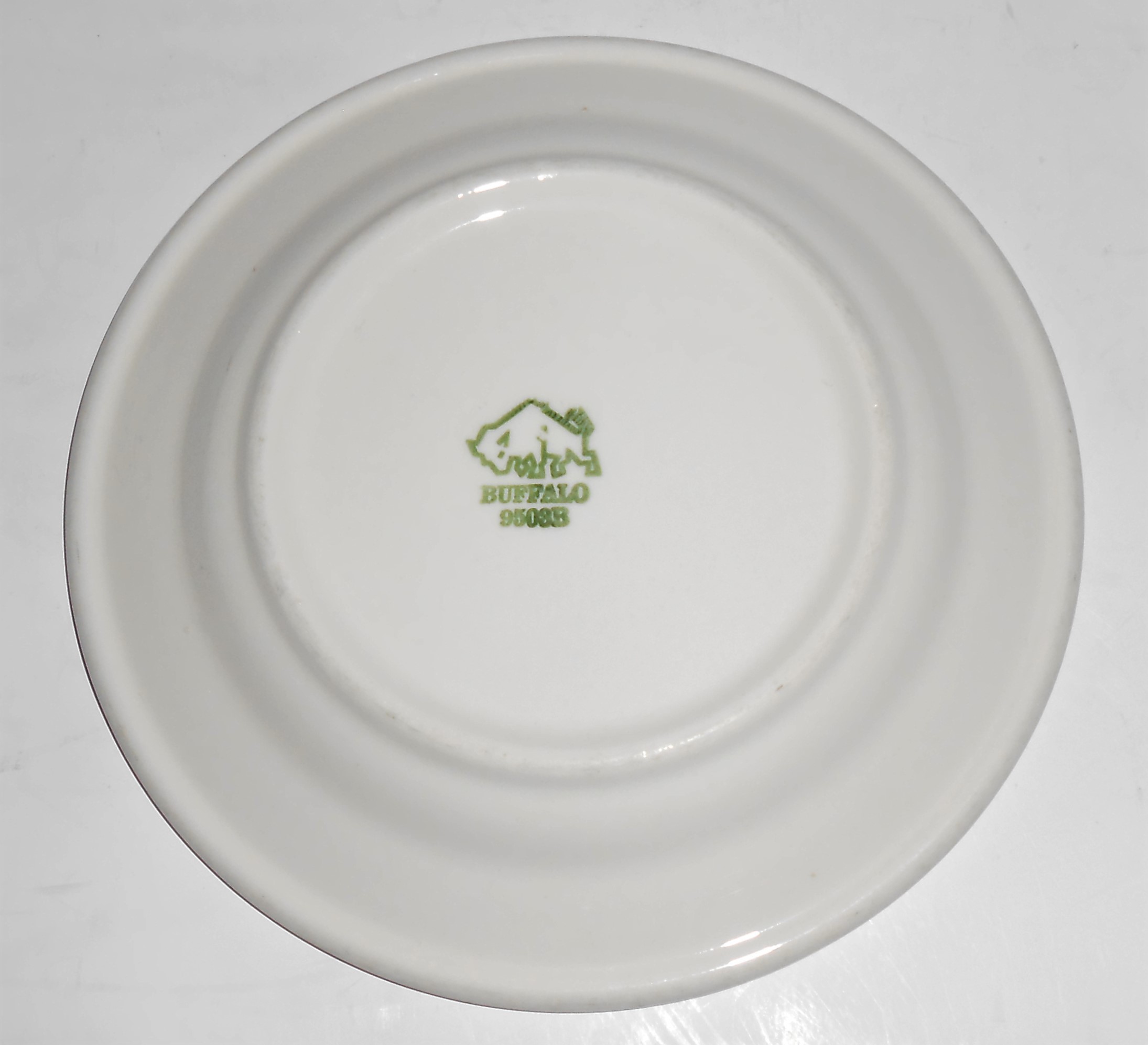 Buffalo Restaurant China Green Bands Bread Plate