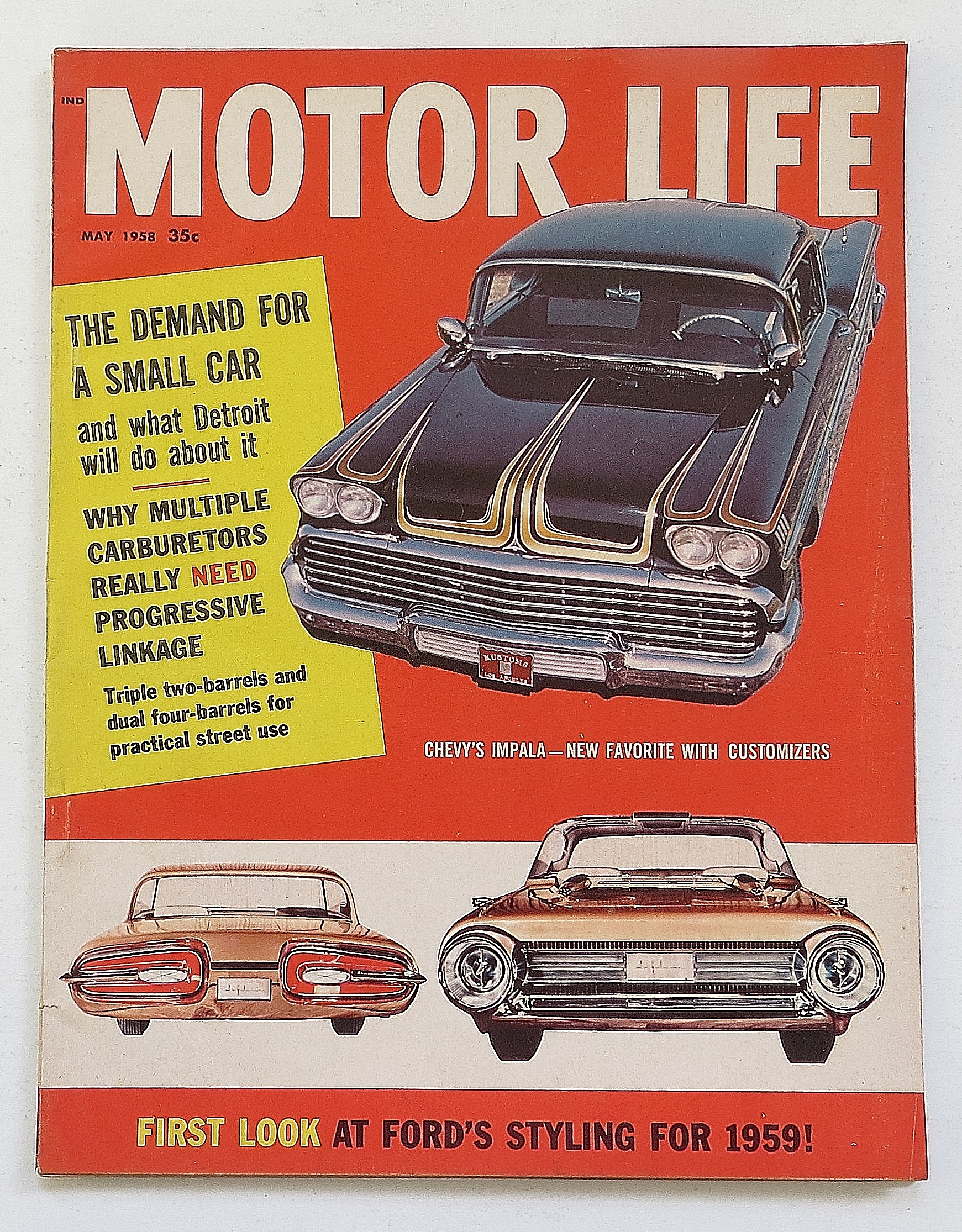 Motor Life Magazine May 1958 Ford's Styling