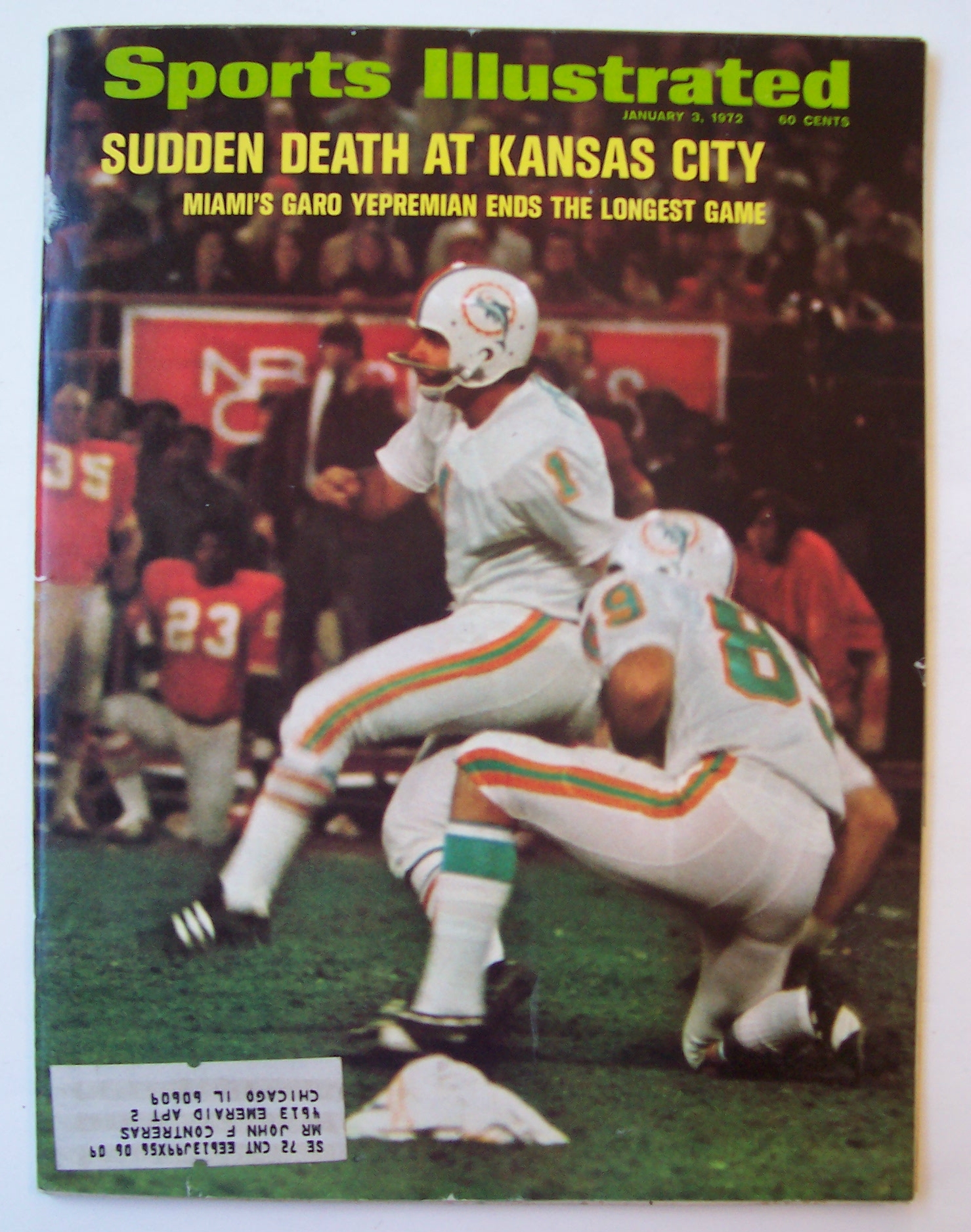 Sports Illustrated Magazine January 3, 1972 Kansas