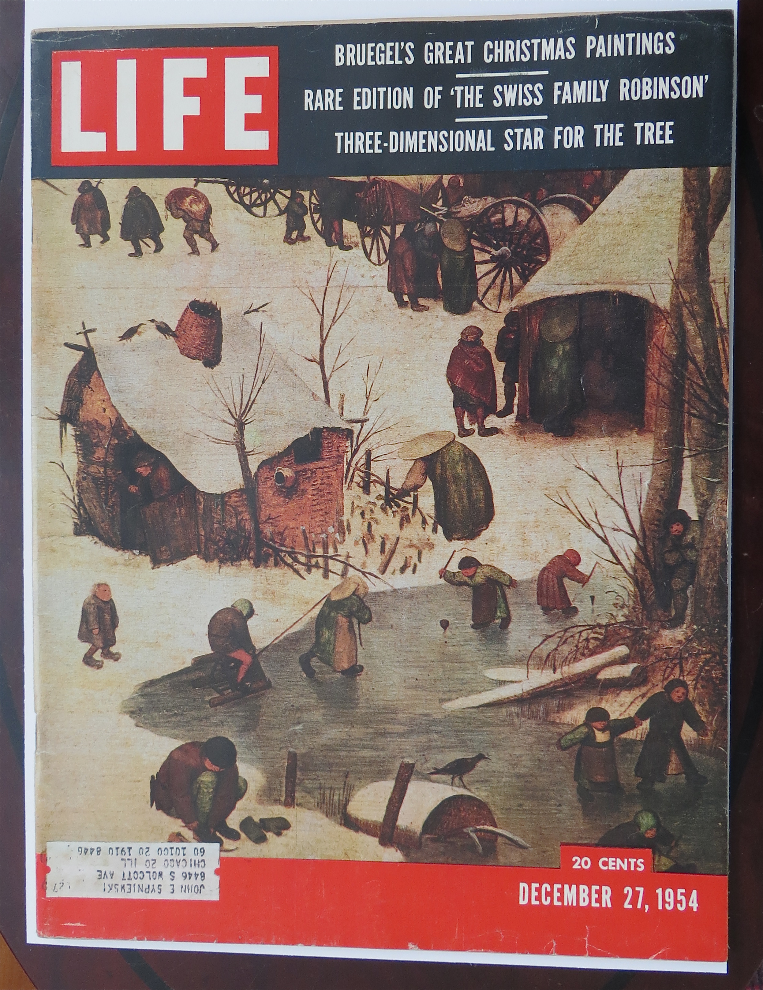 Life Magazine-December 27, 1954-Bruegel's Paintings