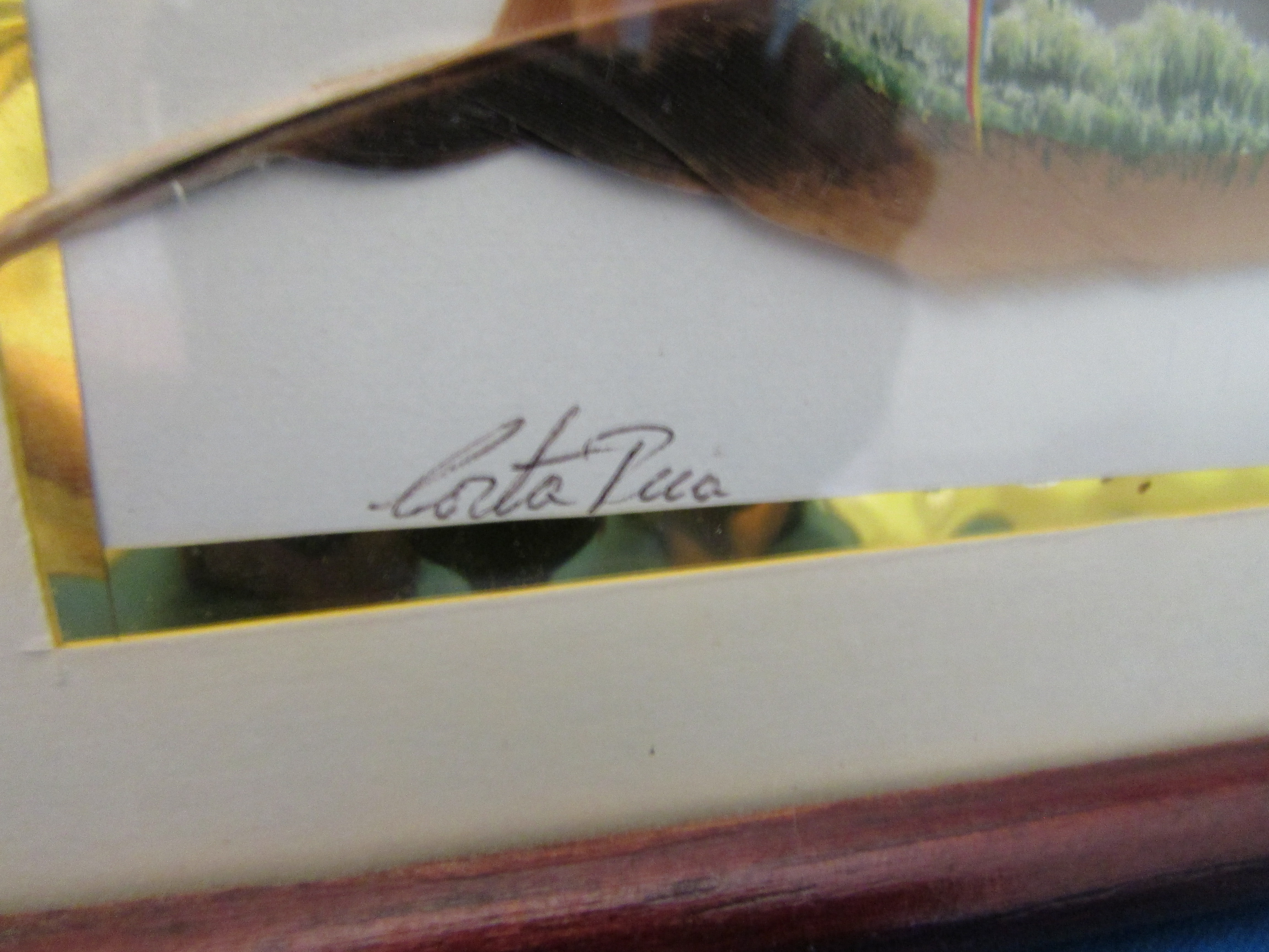 Hand Painted Picture on a Feather