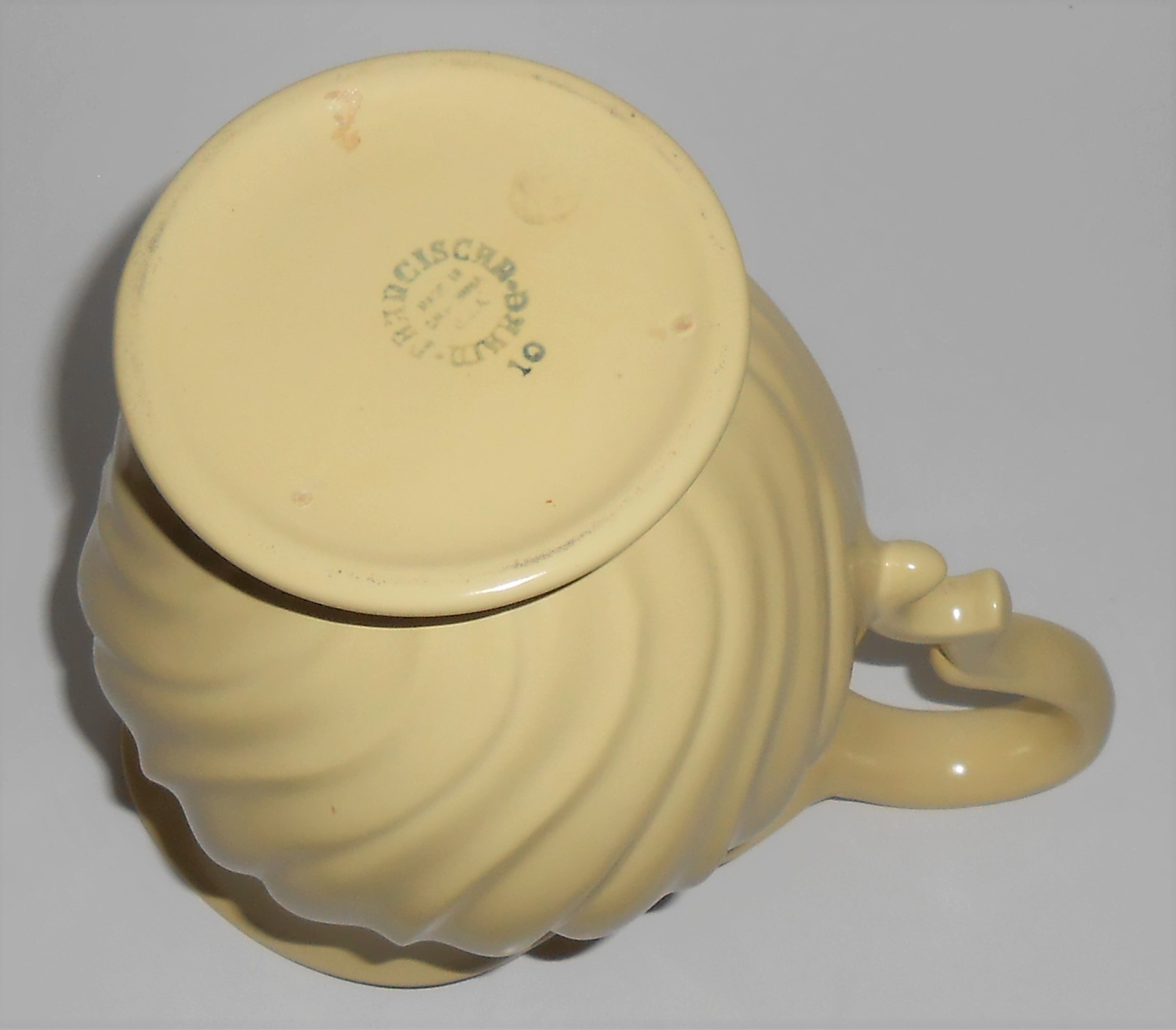 Franciscan Pottery Coronado Satin Yellow Water Pitcher