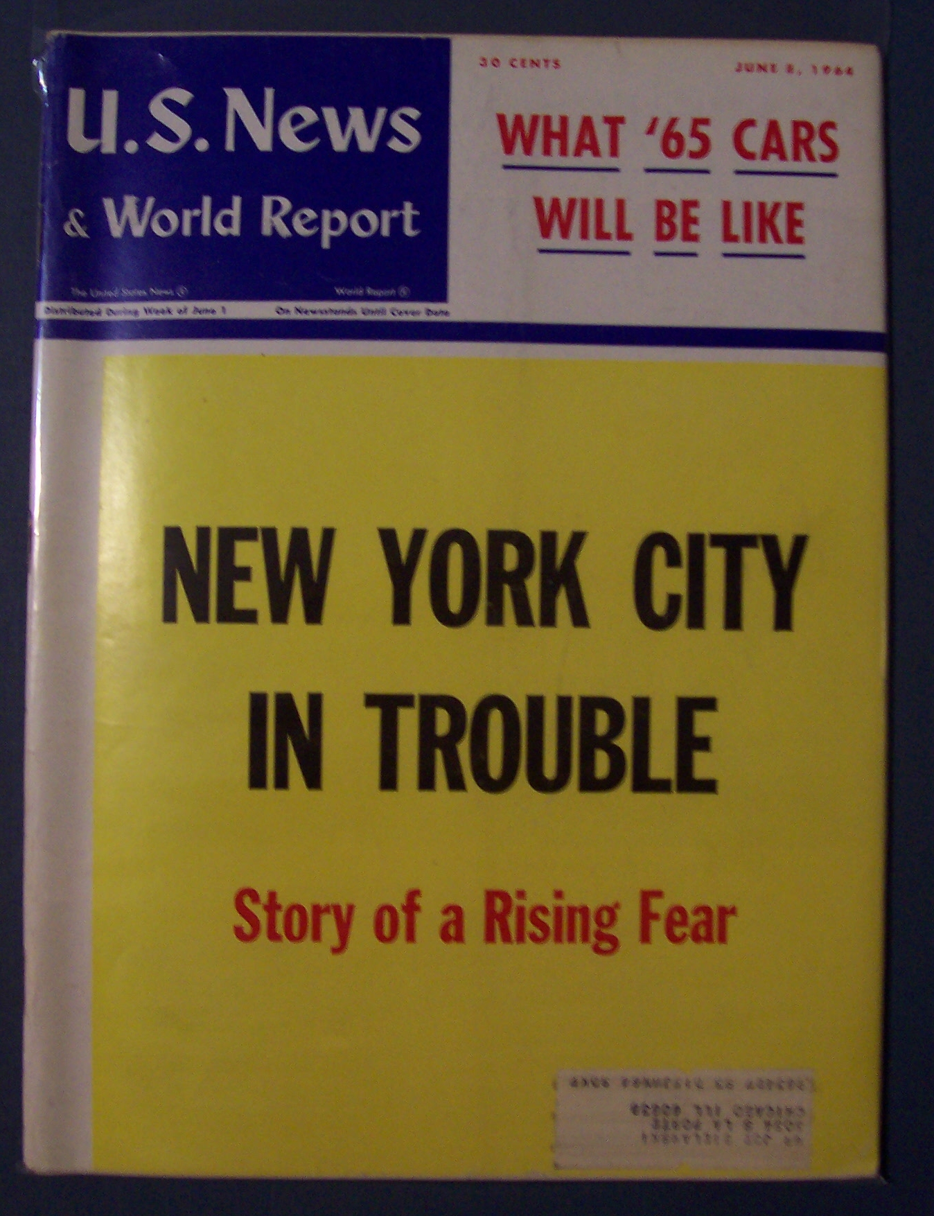 U.S. News & World Report Magazine - June 8, 1964