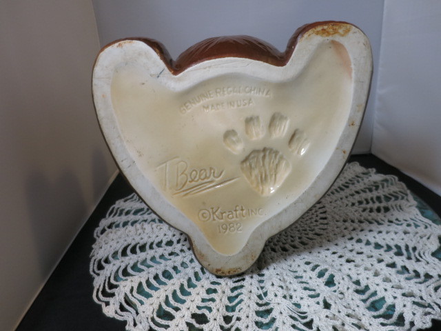 Vintage Kraft Marshmallow Teddy Bear Cookie Jar 1982 Regal China