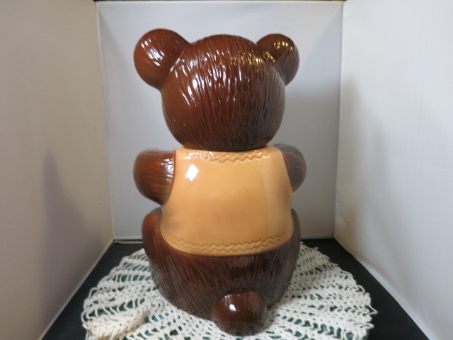 Vintage Kraft Marshmallow Teddy Bear Cookie Jar 1982 Regal China