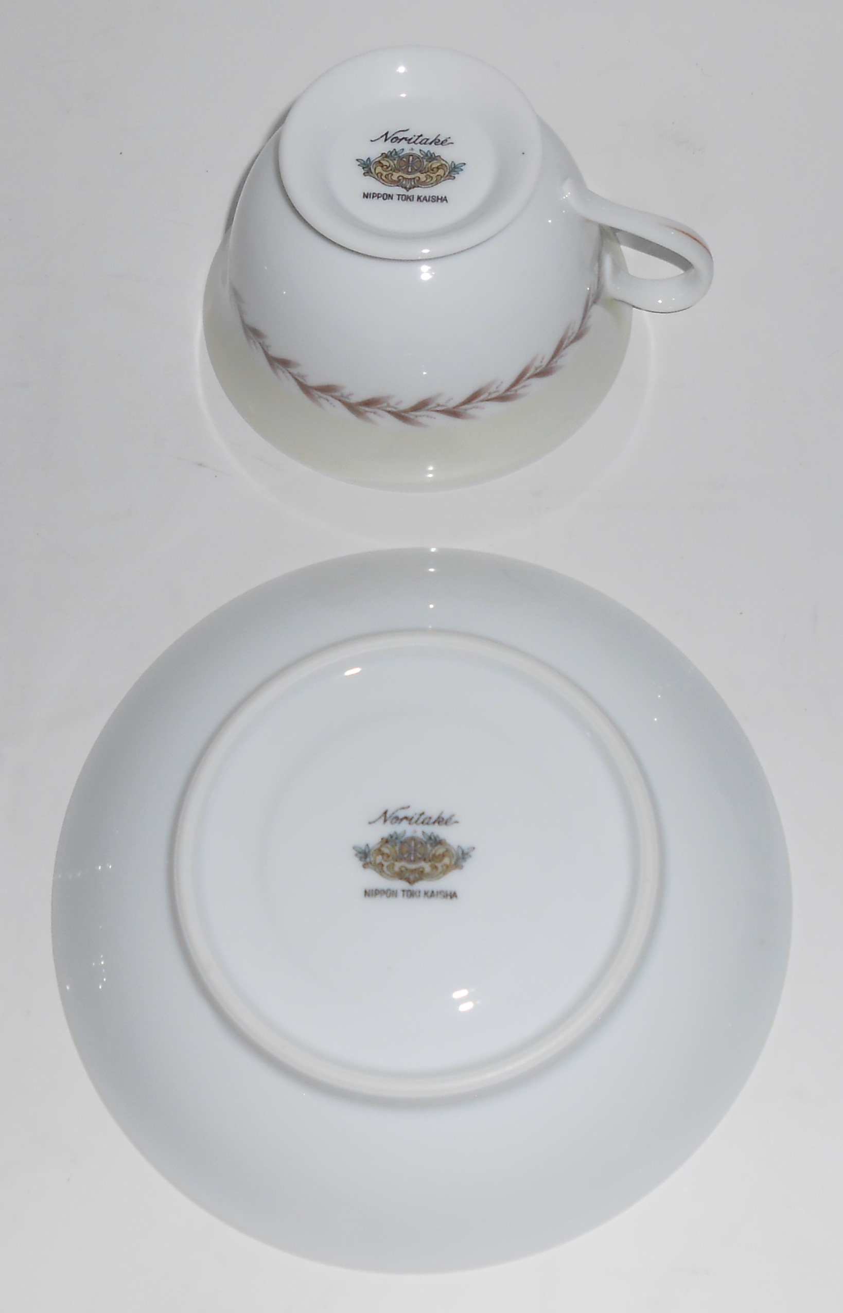 Noritake China Porcelain Rosemont N1349 Cup Saucer Set