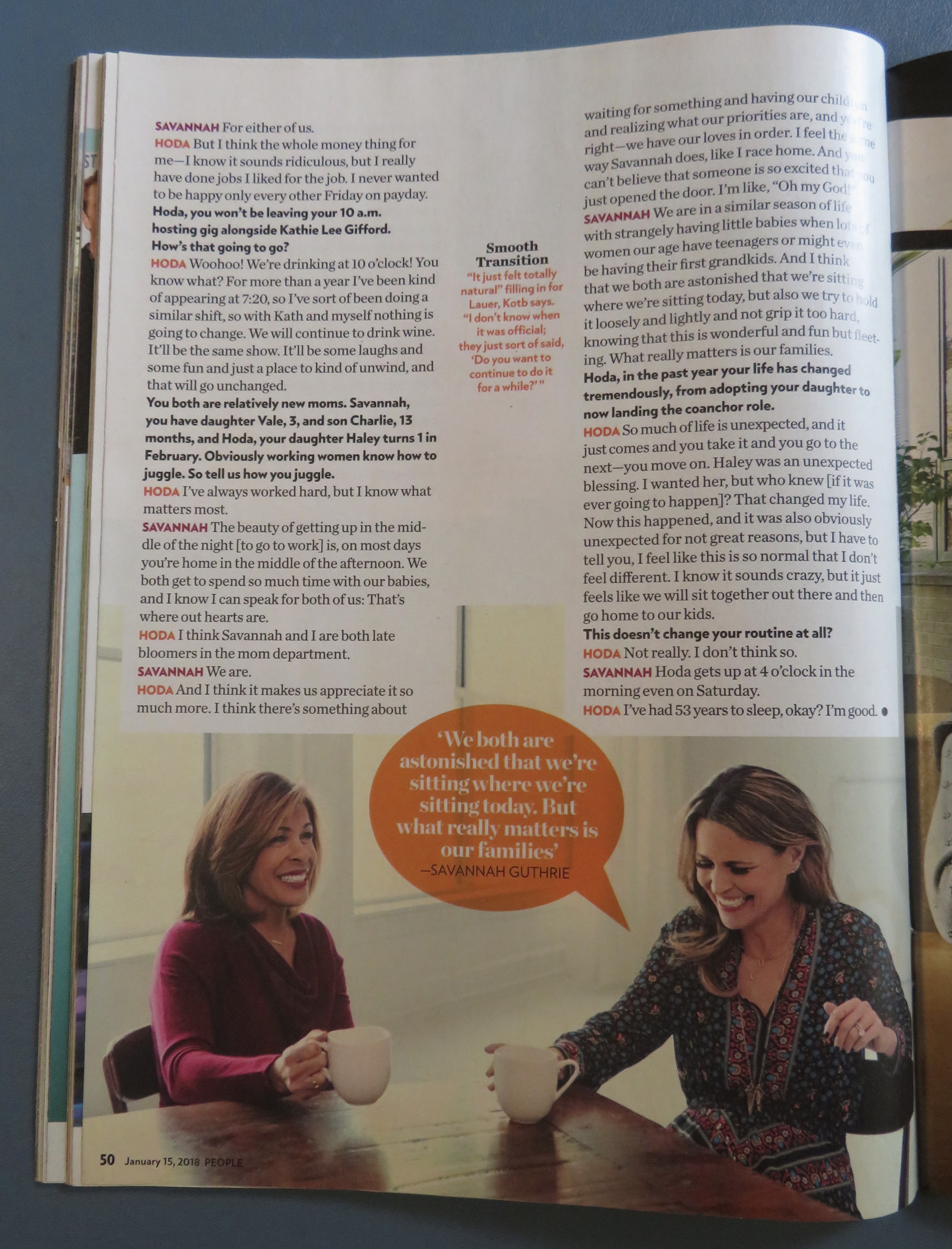 People Magazine January 15, 2018 Hoda & Savannah