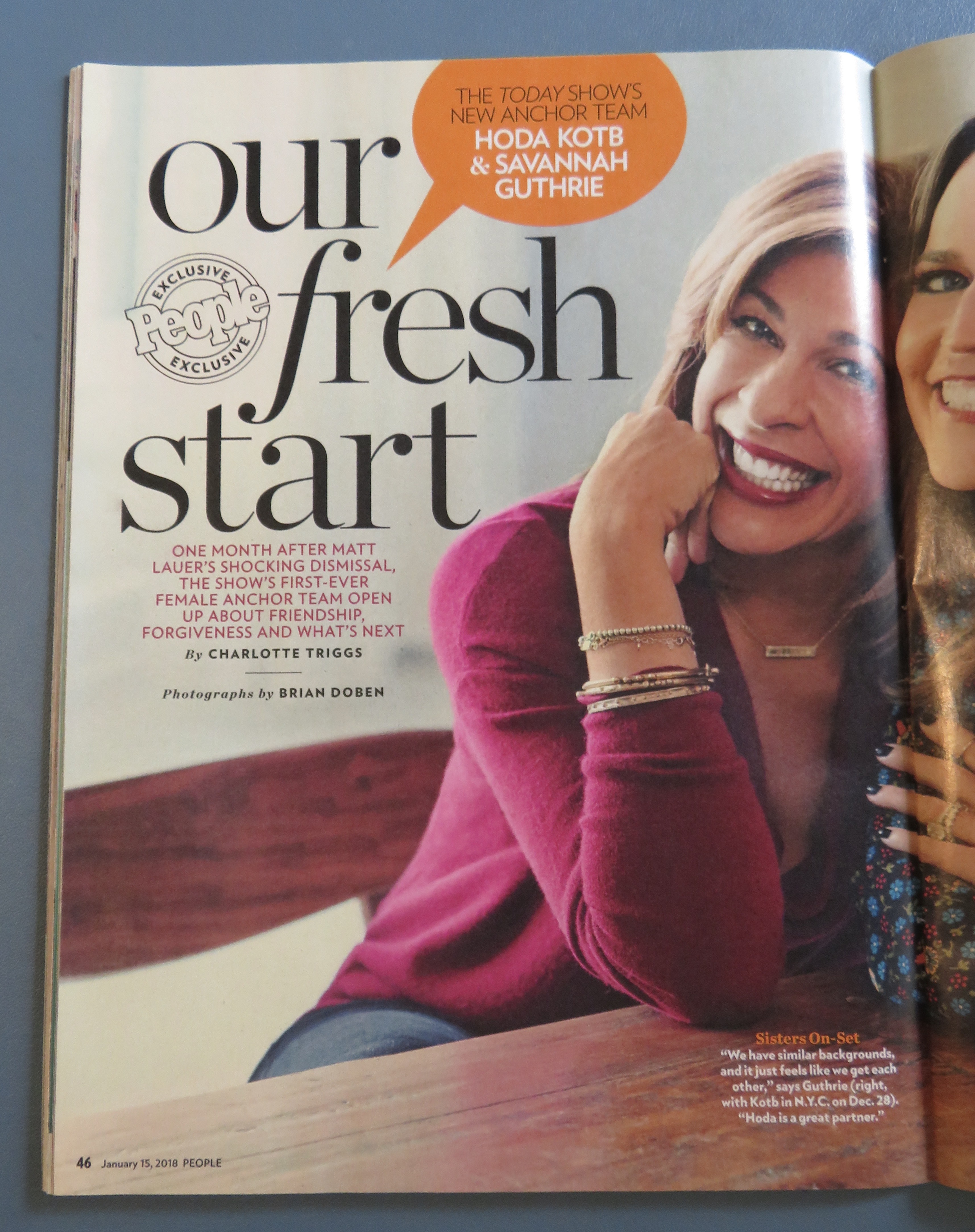 People Magazine January 15, 2018 Hoda & Savannah
