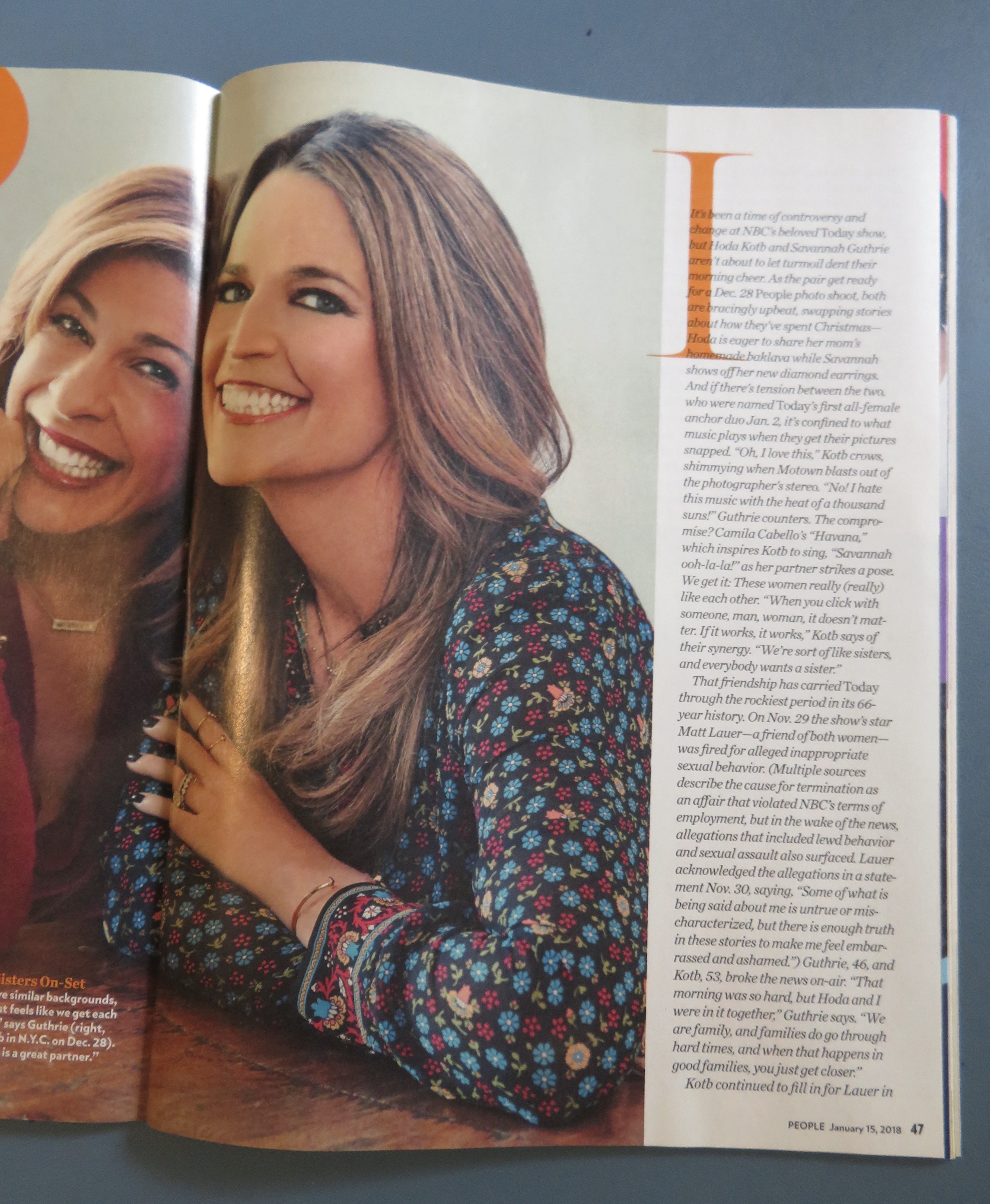People Magazine January 15, 2018 Hoda & Savannah