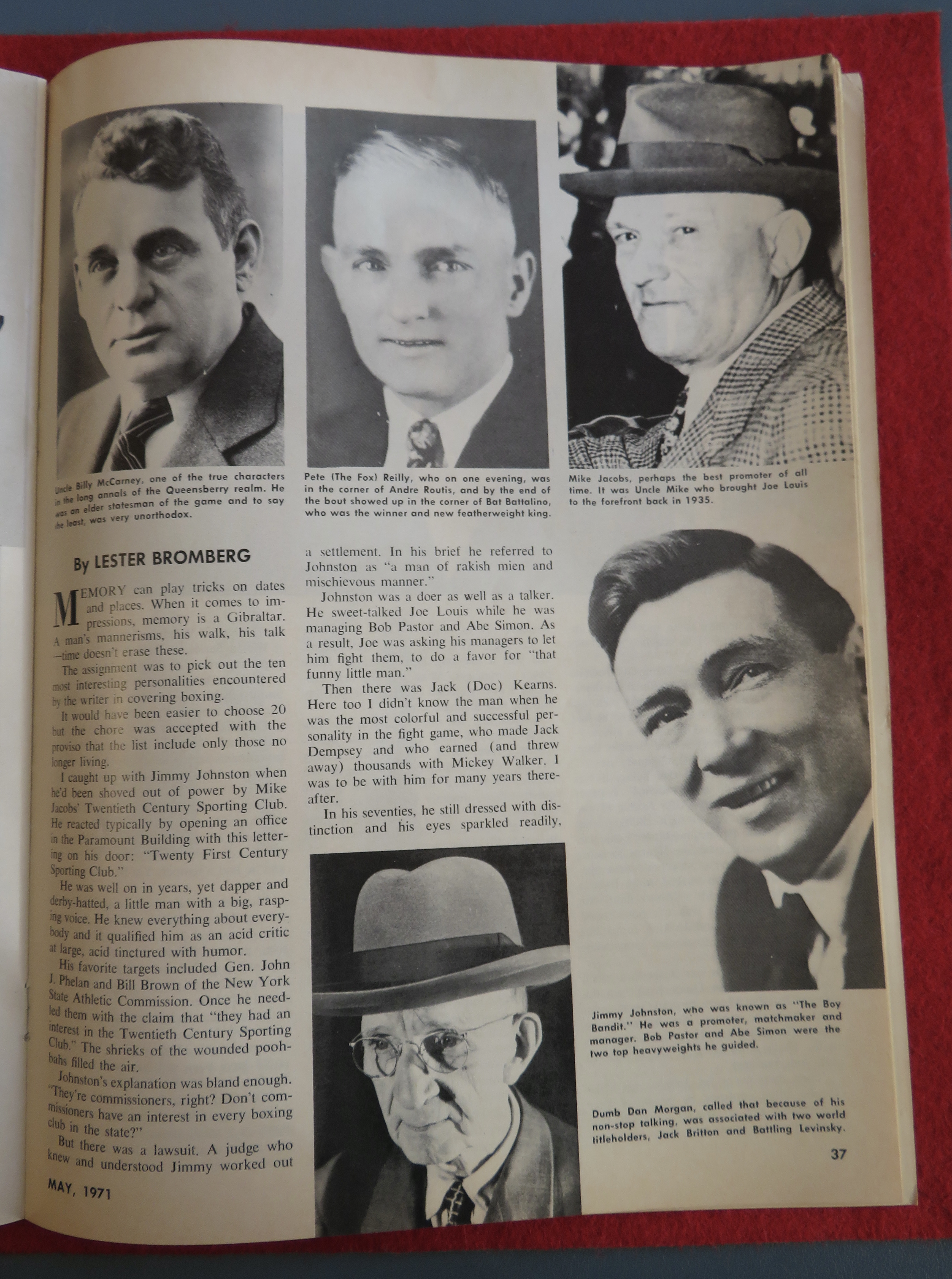 Ring Magazine May 1971 Clay - Frazier Confidential