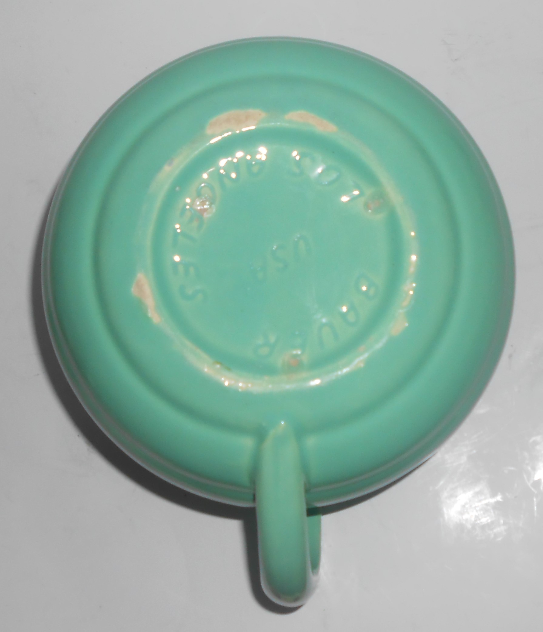Bauer Pottery Gloss Pastel Kitchenware Green Ice Lip Pi