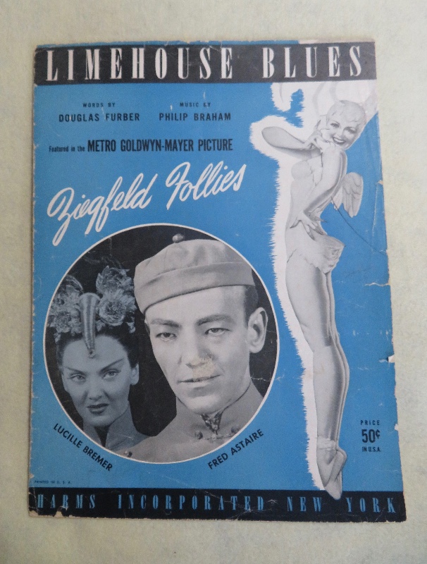Sheet Music For 1922 Limehouse Blues with Fred Astaire & Lucille Bremer (Ziegfeld Follies Cover)