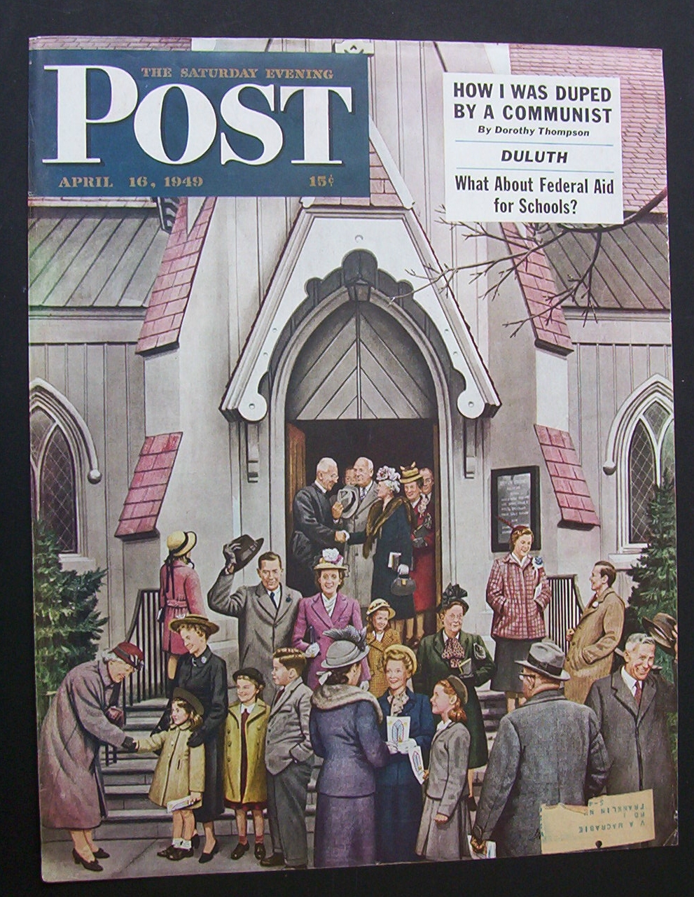 Saturday Evening Post Cover -Dohanos- April 16, 1949
