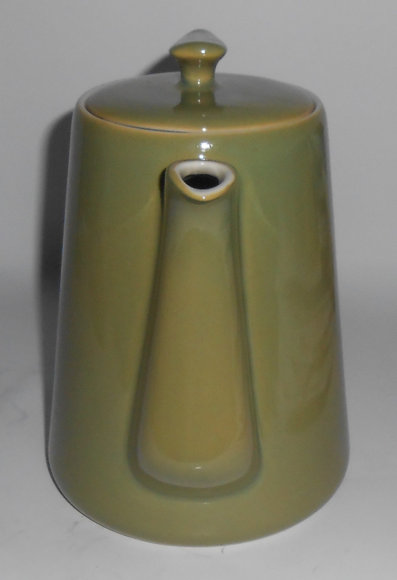 VINTAGE Winfield China Pottery Green/White Duotone Coff