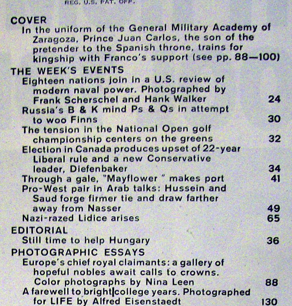Life Magazine-June 24, 1957-Franco's Candidate