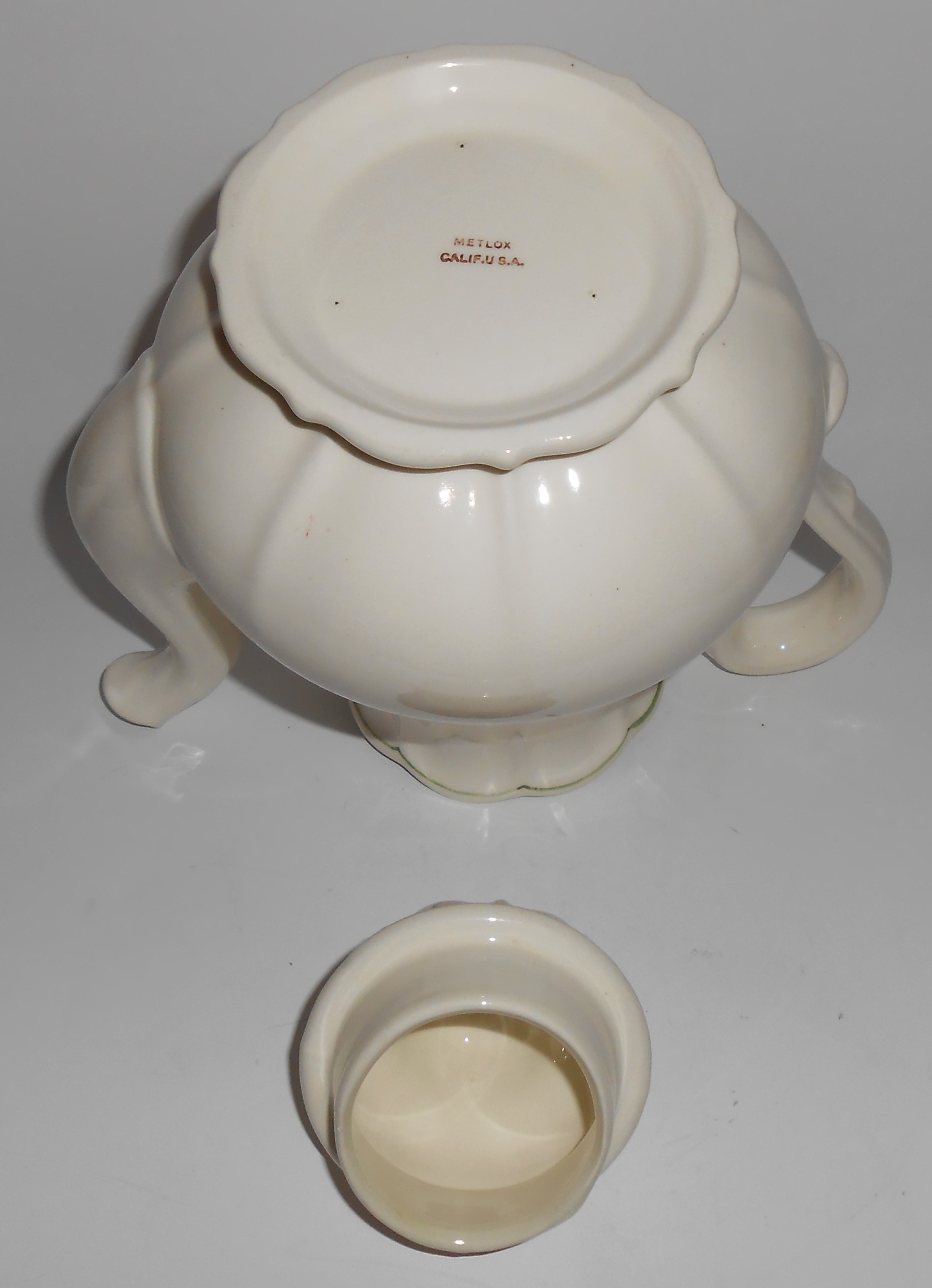 Metlox Pottery Poppy Trail Quail Ridge Coffeepot Mint