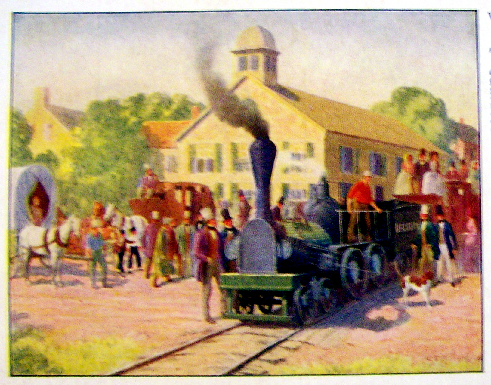 When Atlas Came To Frederick Postcard-Baltimore & Ohio