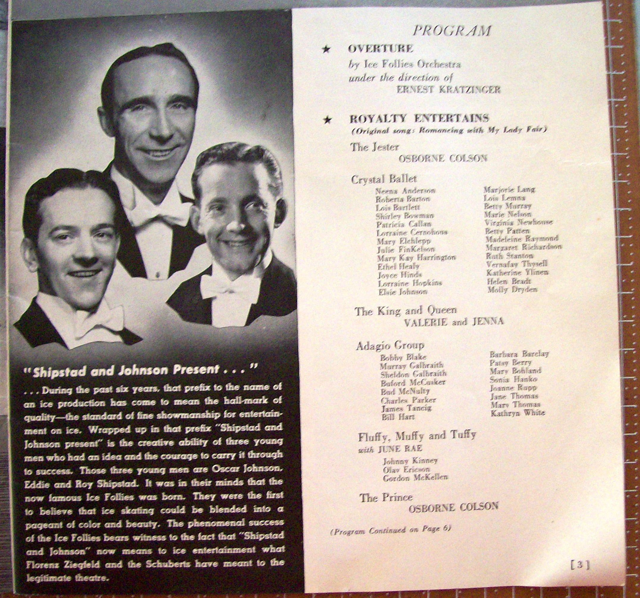 Ice Follies Program 1942 Shipstad & Johnson