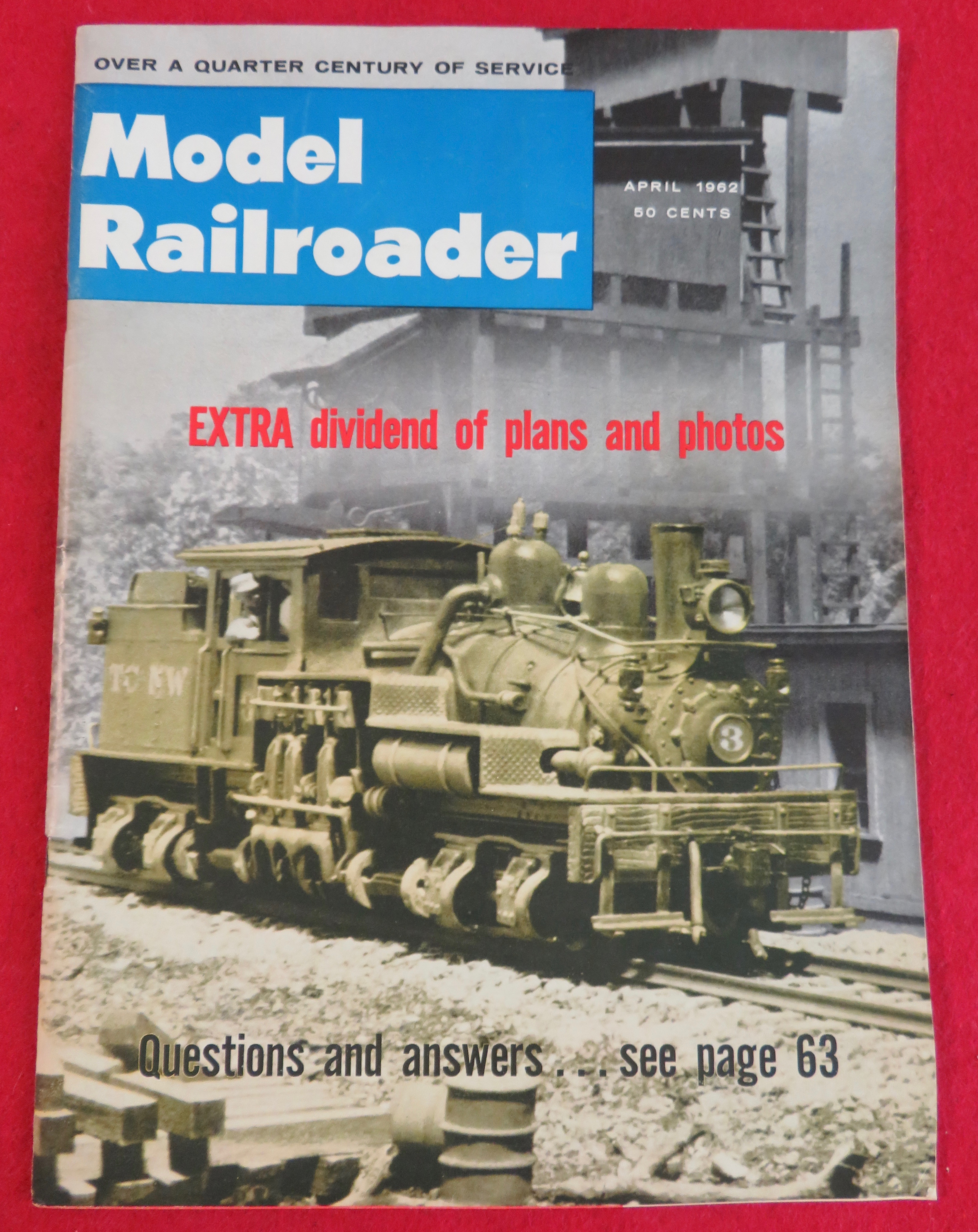 Model Railroader Magazine April 1962