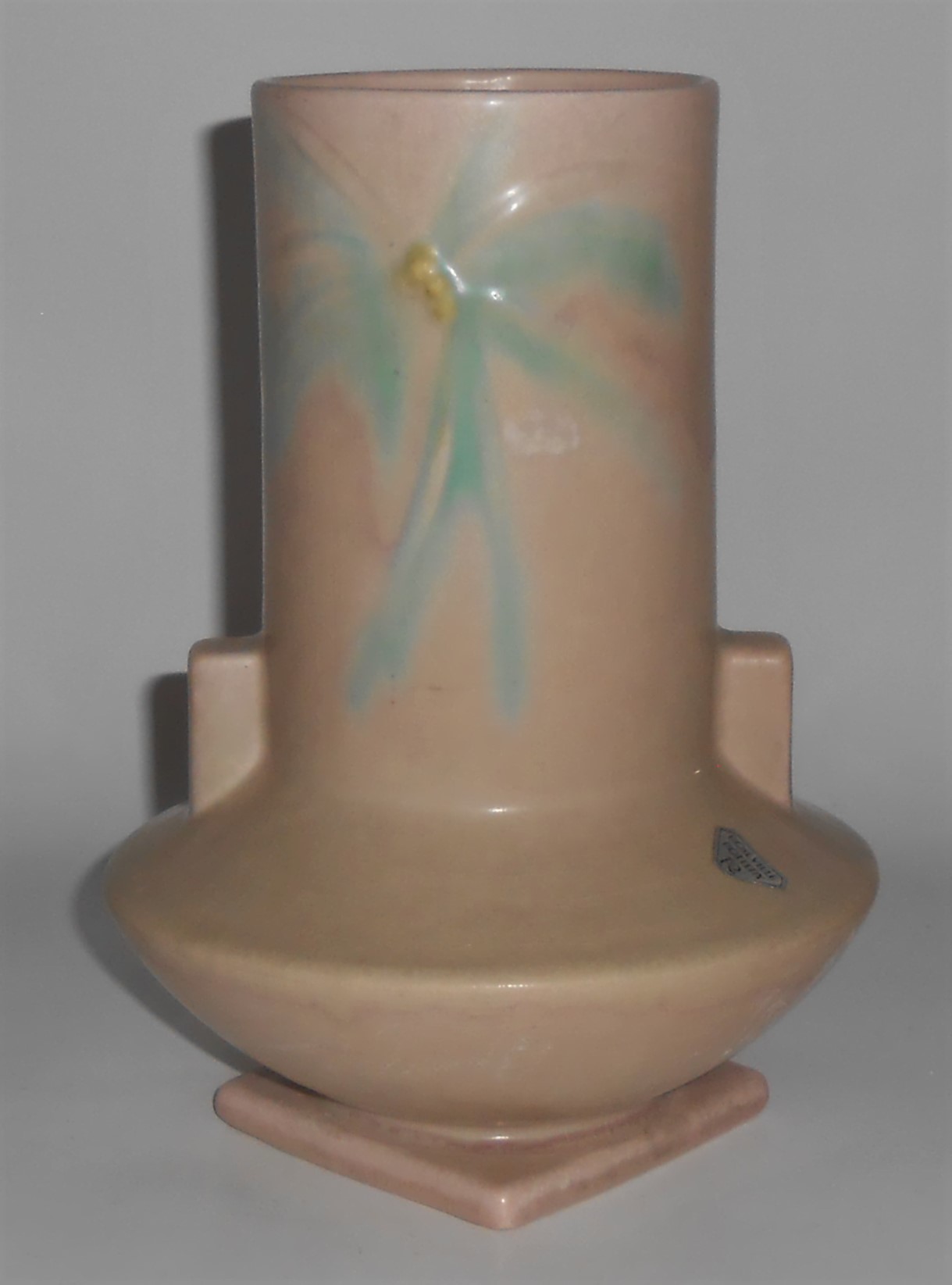 Roseville Art Pottery #829 Dawn 8.5'' Vase w/Sticker