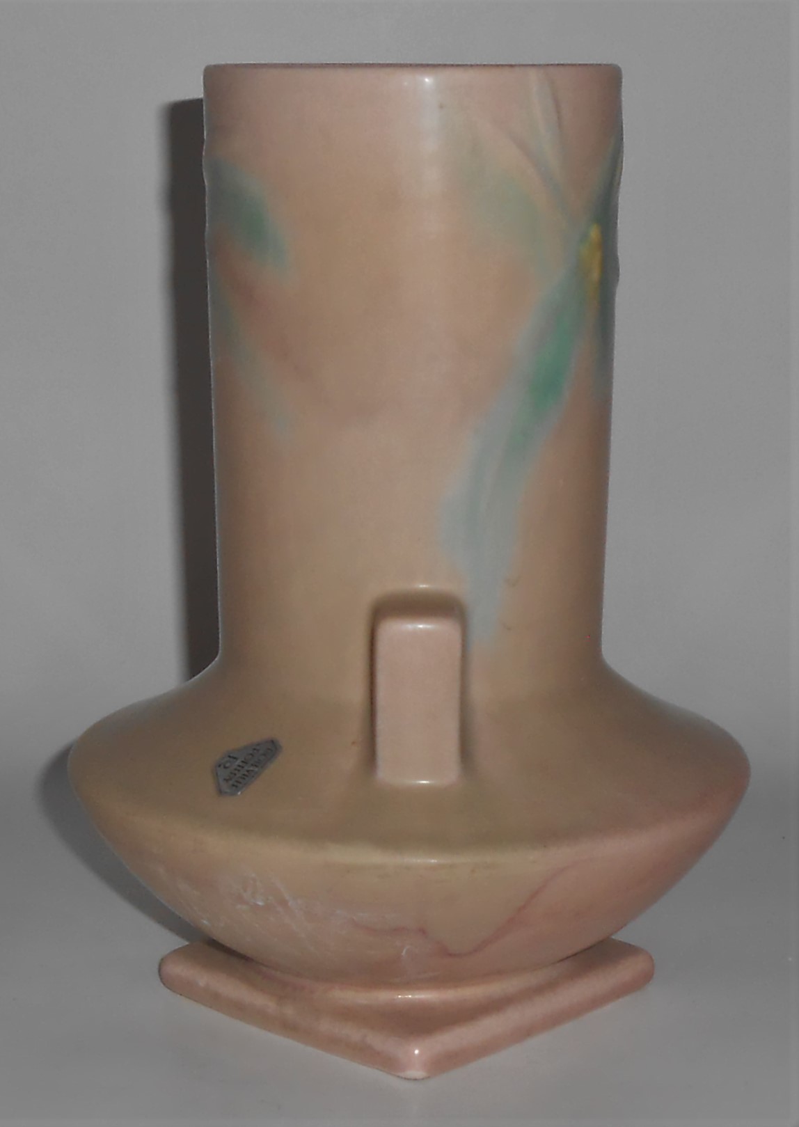 Roseville Art Pottery #829 Dawn 8.5'' Vase w/Sticker