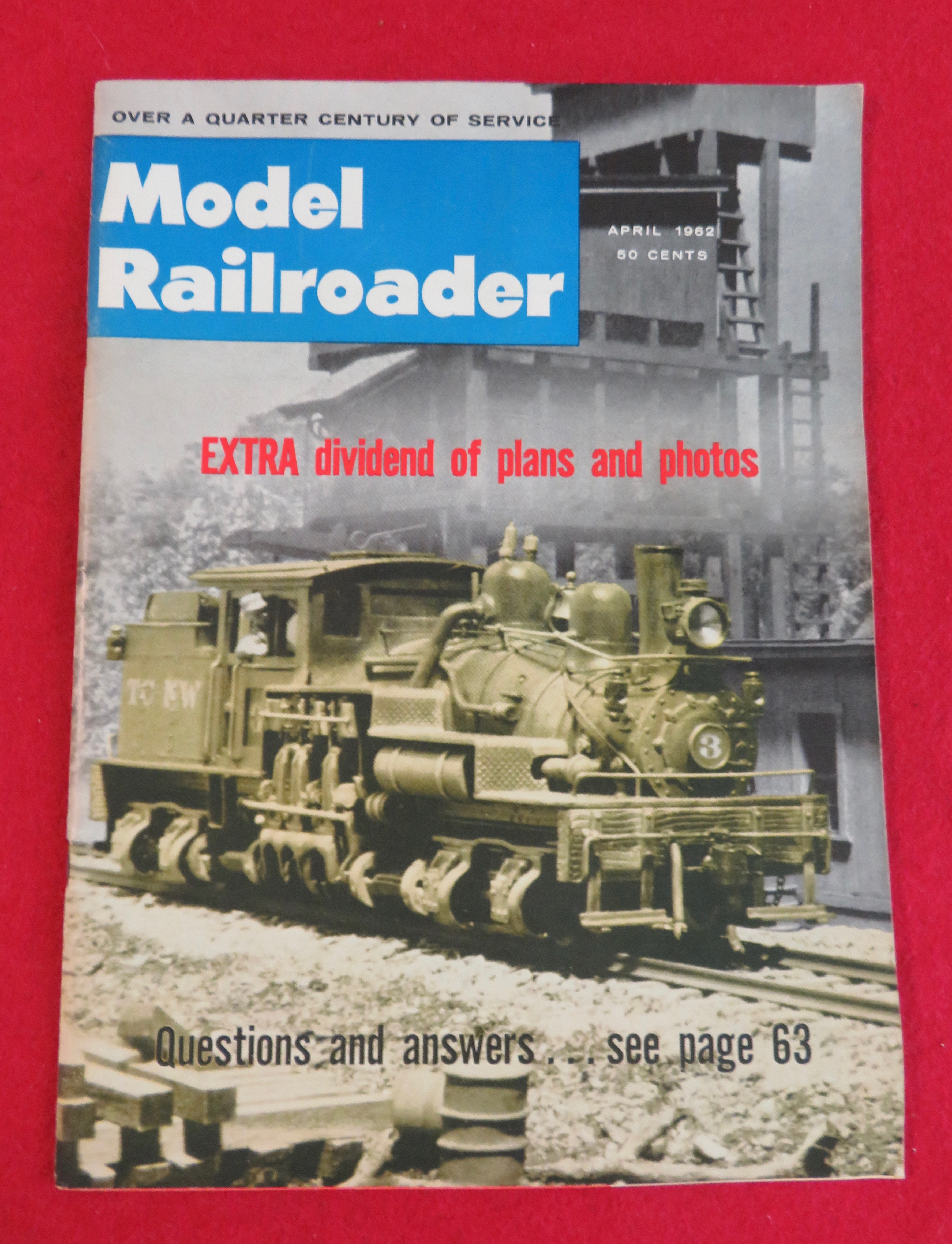 Model Railroader Magazine April 1962