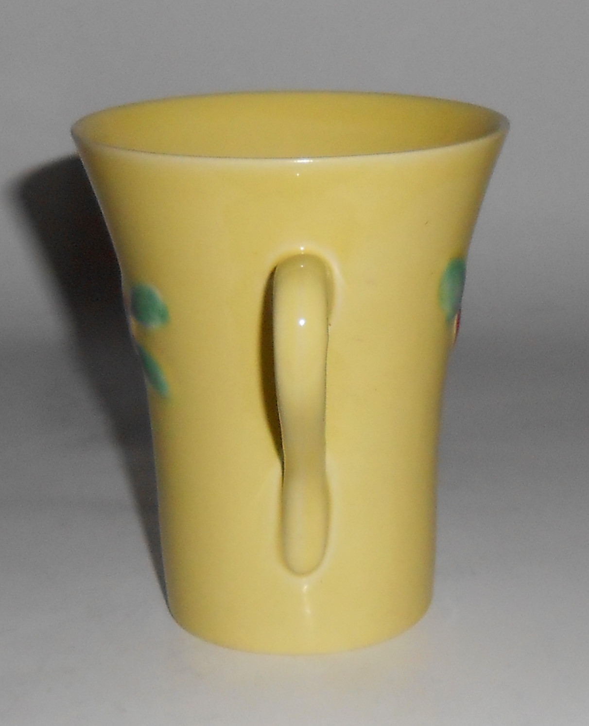 Coors Pottery Rosebud Very Rare Yellow Handled Tumbler